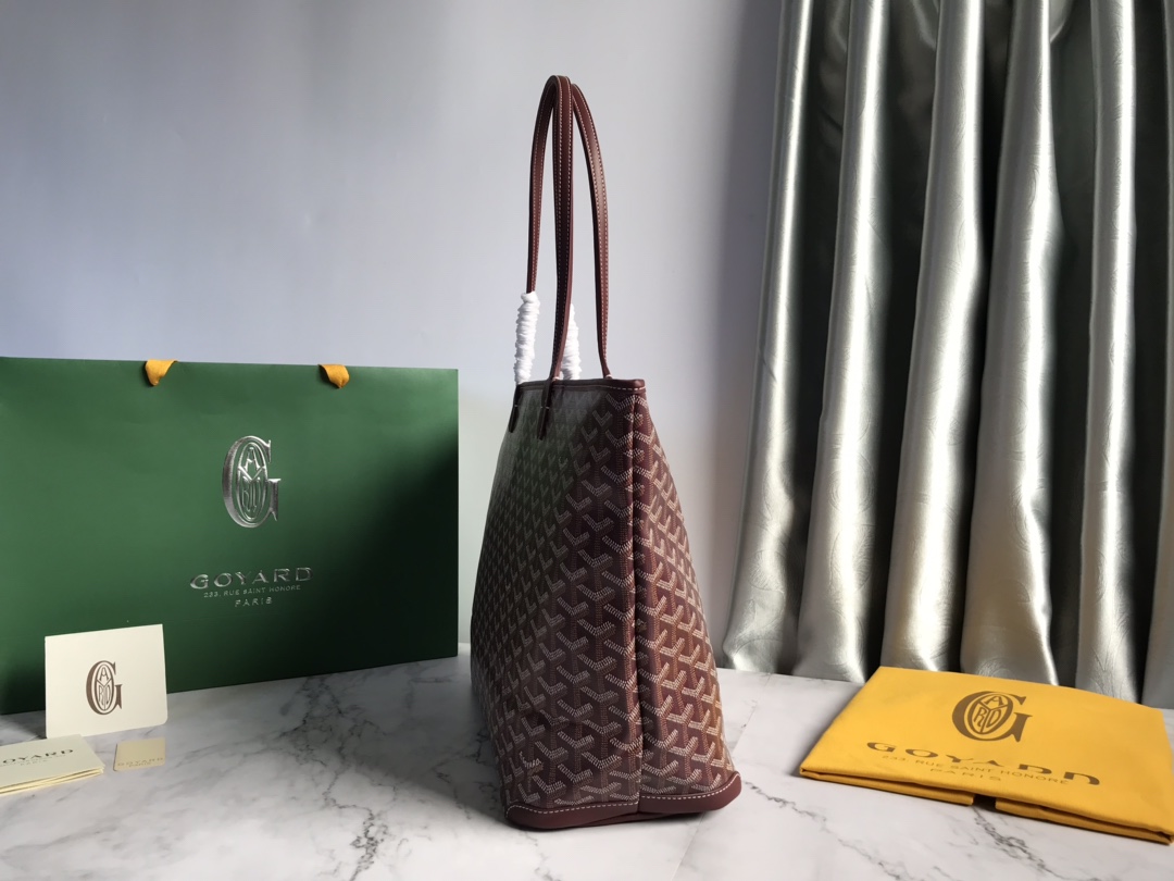 Goyard Burgundy PVC Leather Artois PM Tote Bag Goyard