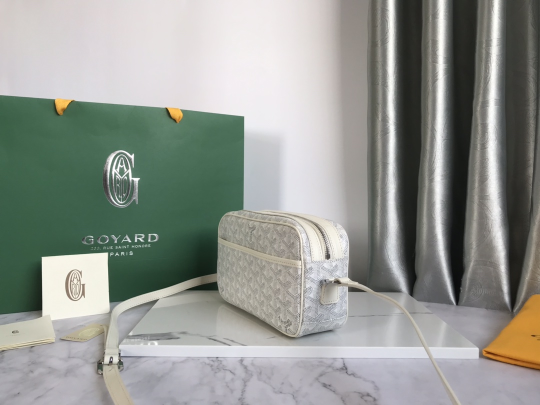Goyard Cap Vert Bag Coated Canvas White 722684