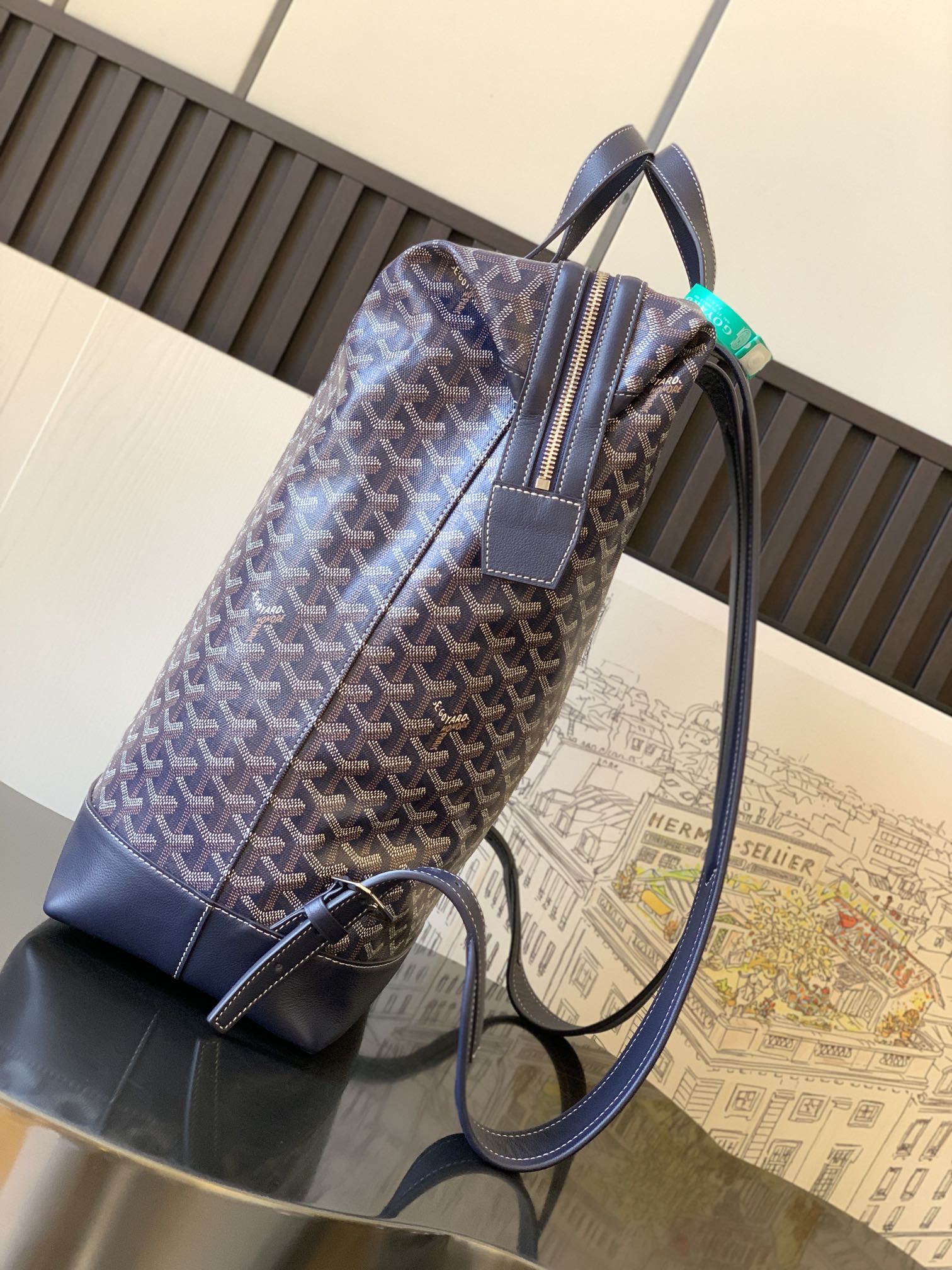 Goyard Cisalpin MM Rucksack Backpack Blue navy