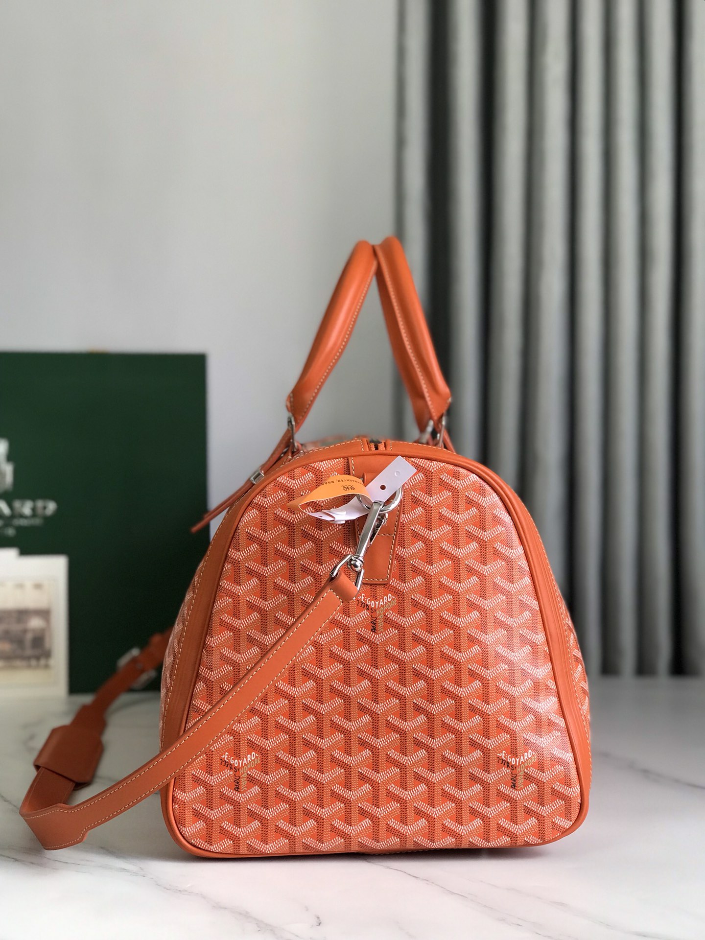 Goyard Croisiere Bag Coated Canvas 50 Orange 852491