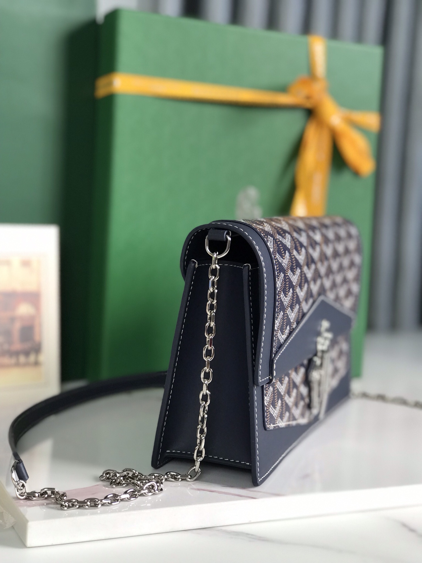 Goyard Duchesse Marie-Caroline Bag blue navy