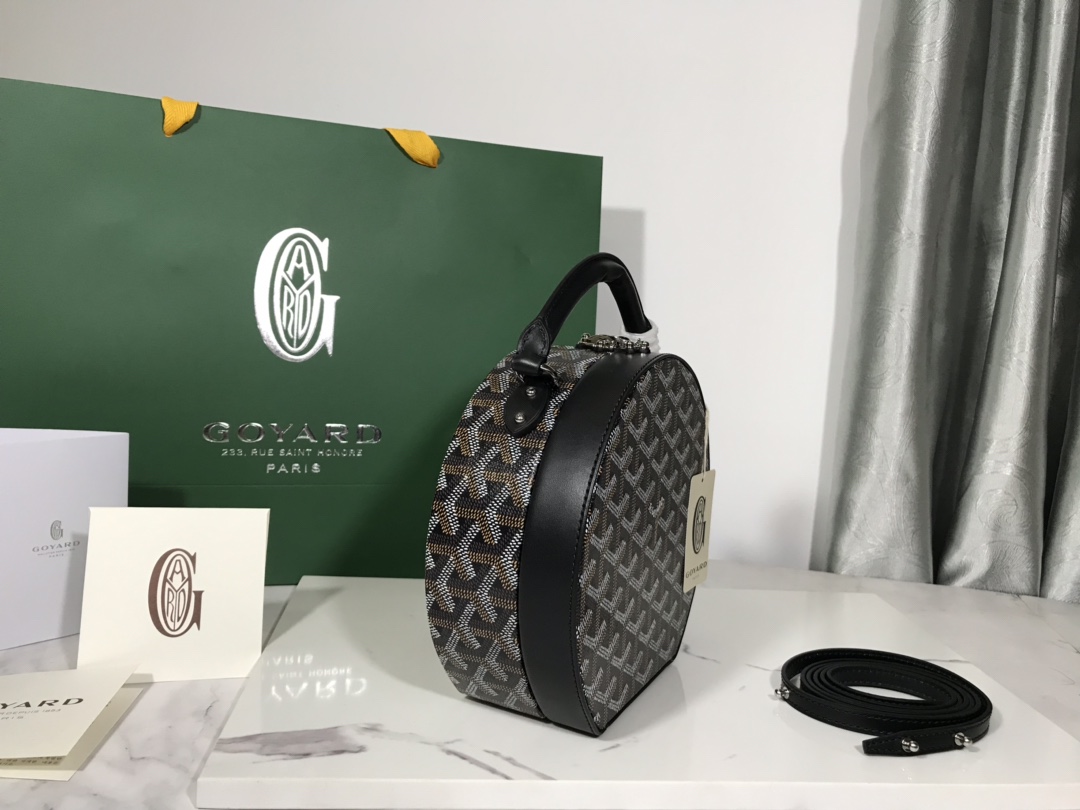 GOYARD Goyardine Alto Hatbox Black brown