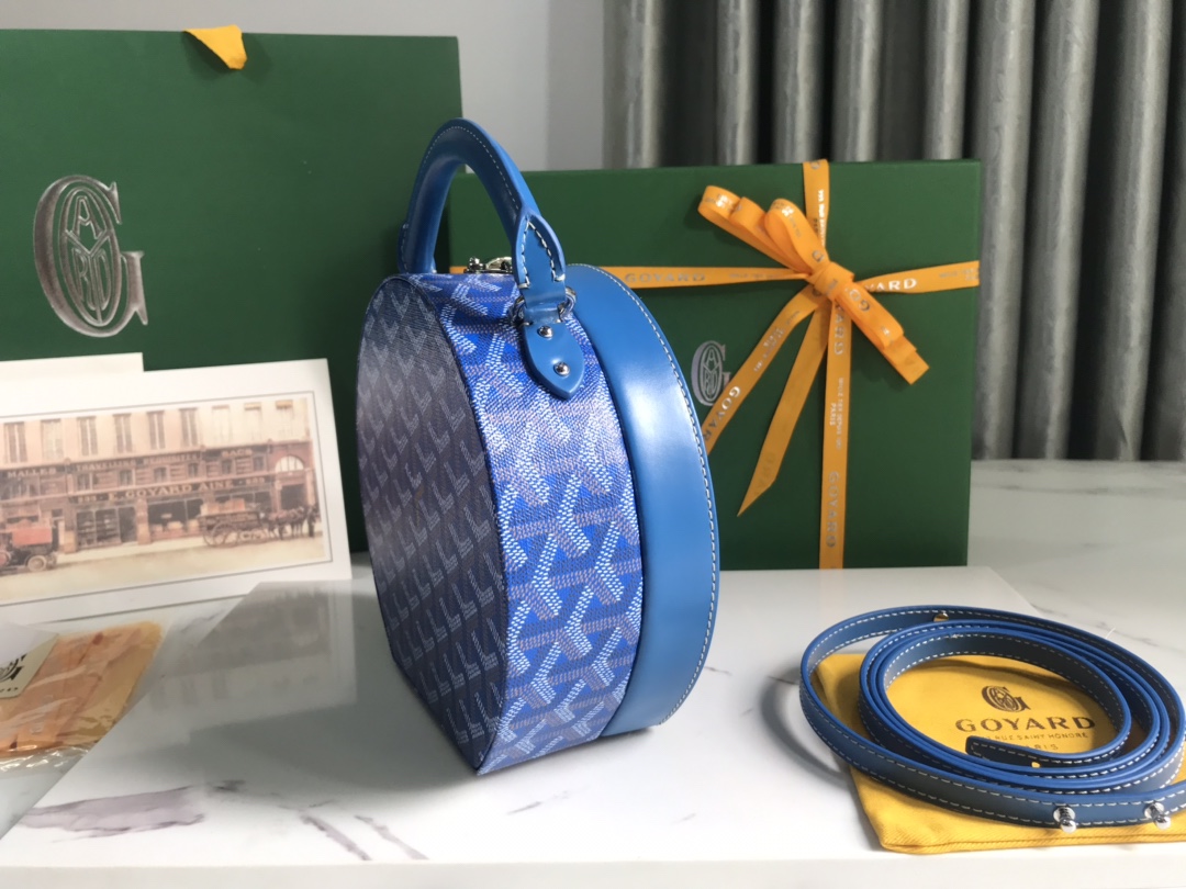 GOYARD Goyardine Alto Hatbox blue