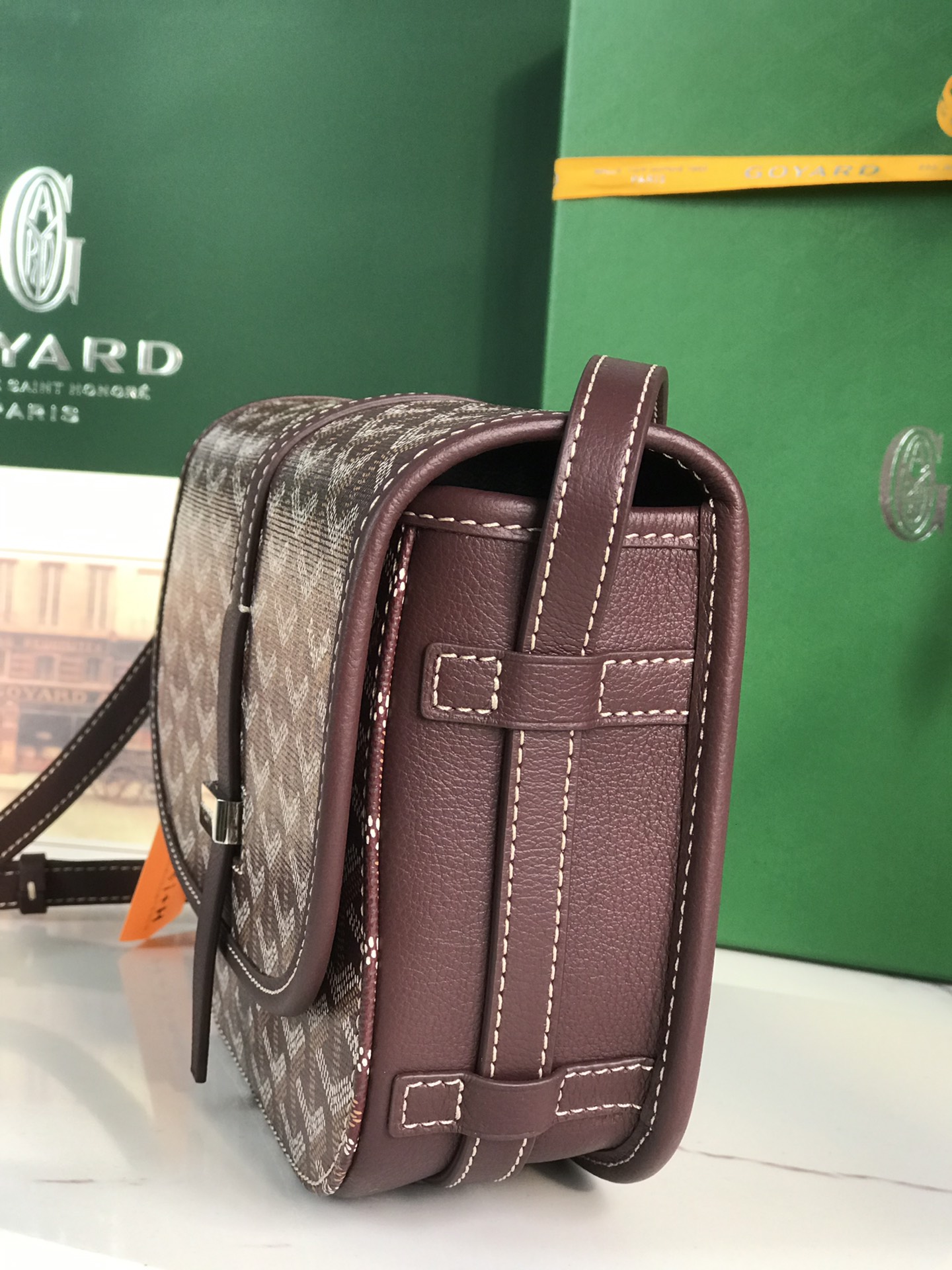 GOYARD Goyardine Belvedere II PM Messenger Bag brown