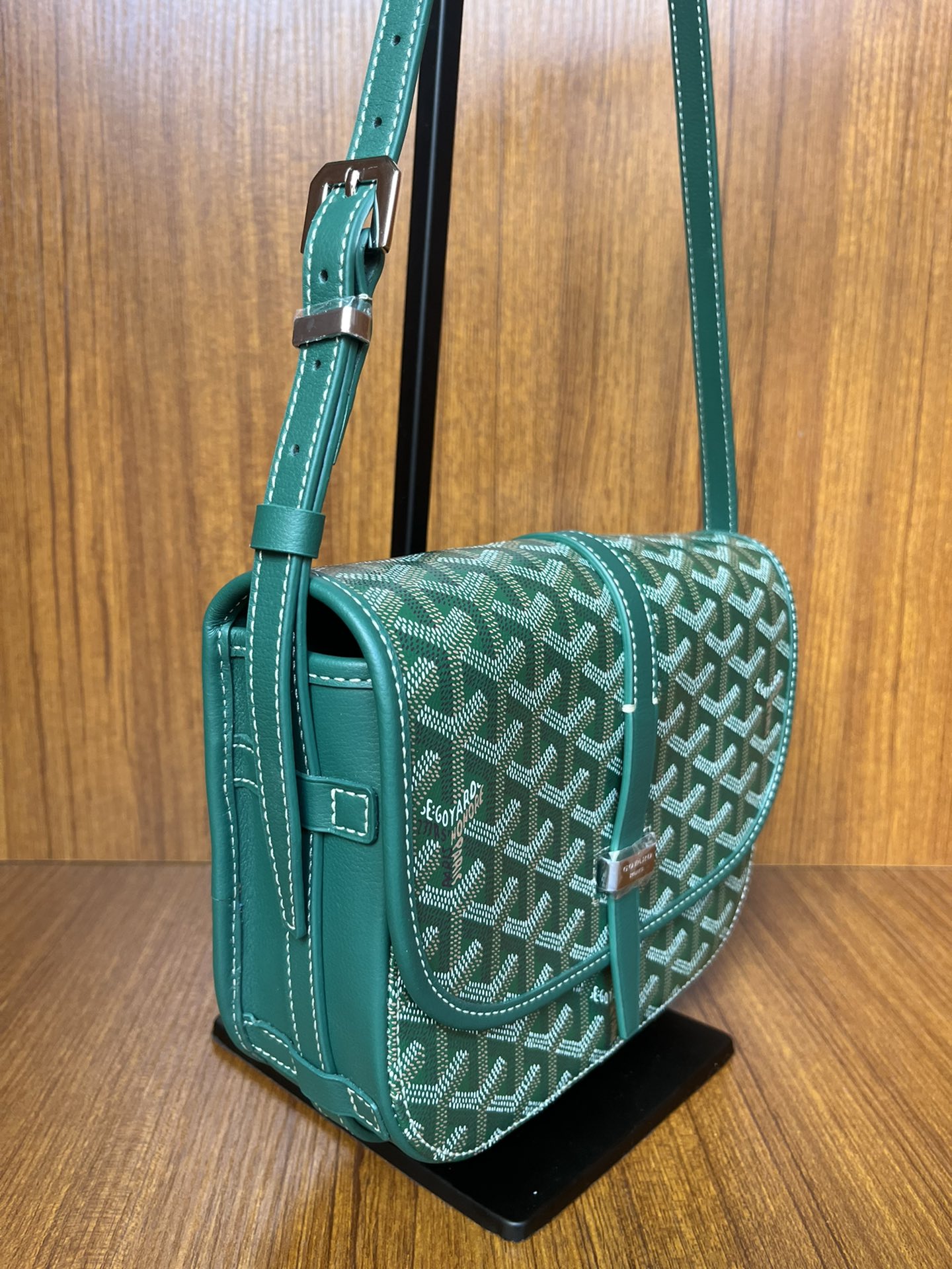 GOYARD Goyardine Belvedere II PM Messenger Bag Green