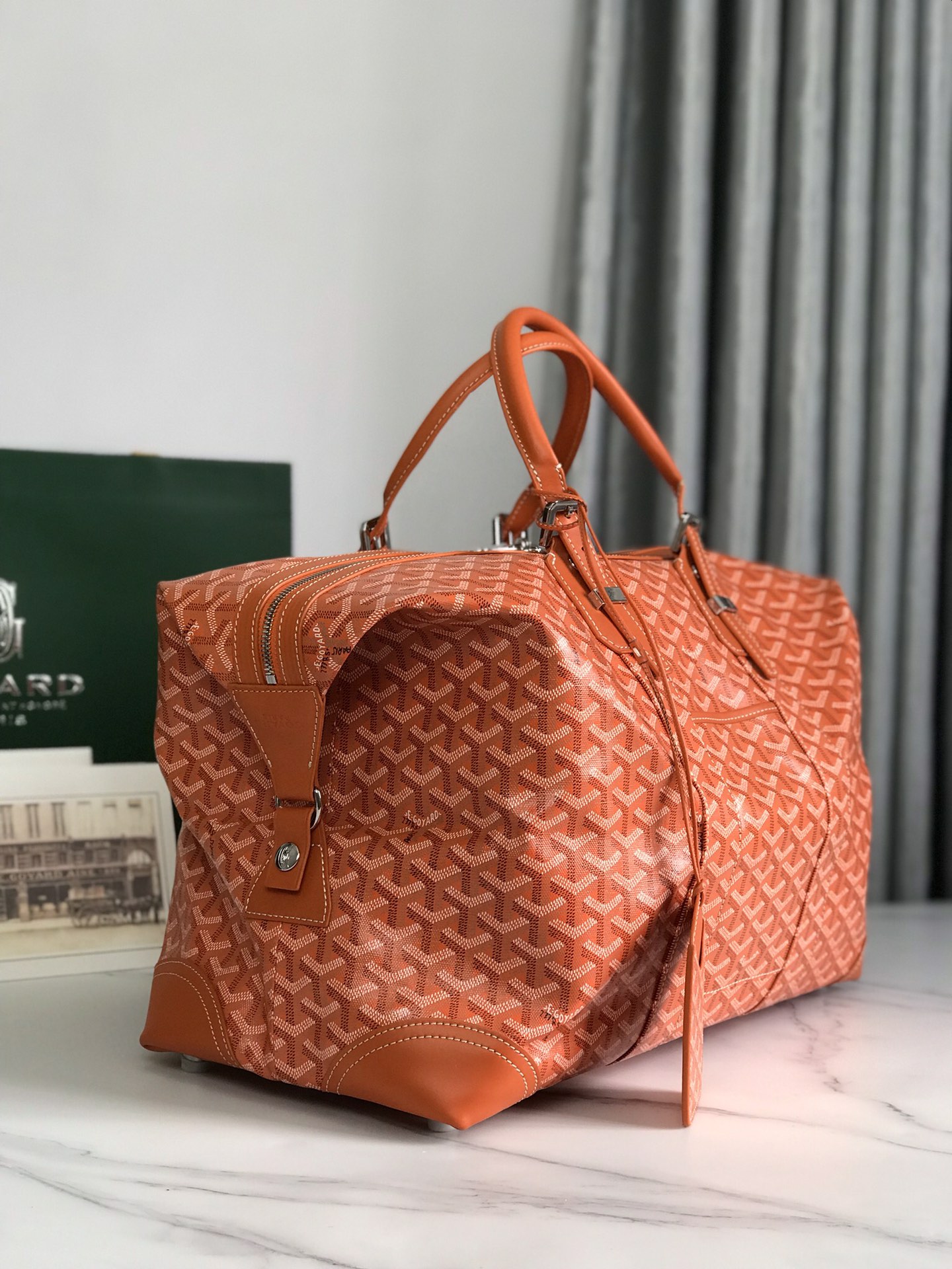 GOYARD Goyardine Boeing 30 Orange 486980