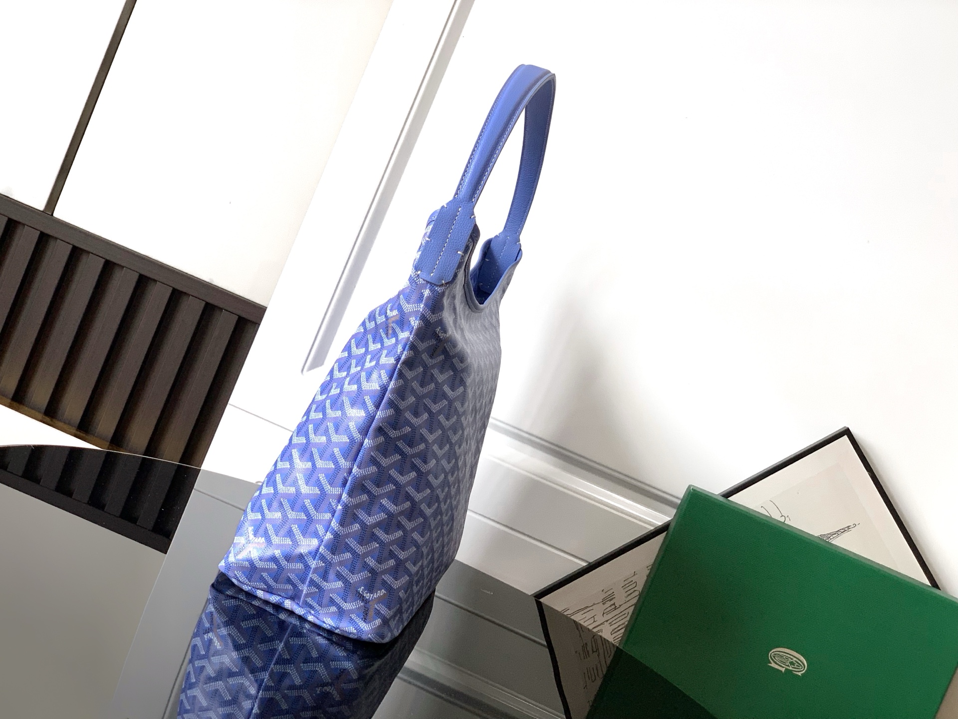 GOYARD Goyardine Boheme Hobo Blue 1387062 |