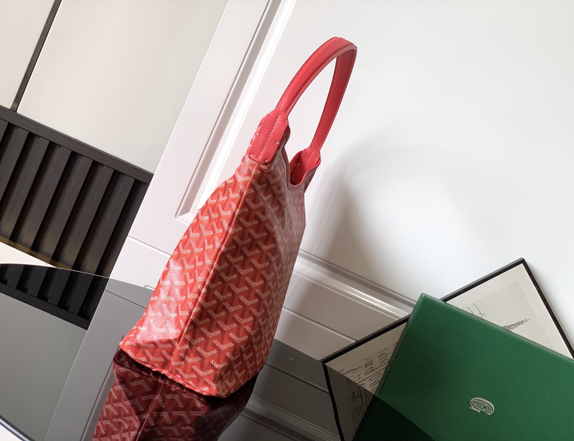 GOYARD Goyardine Boheme Hobo Red 1505636 |