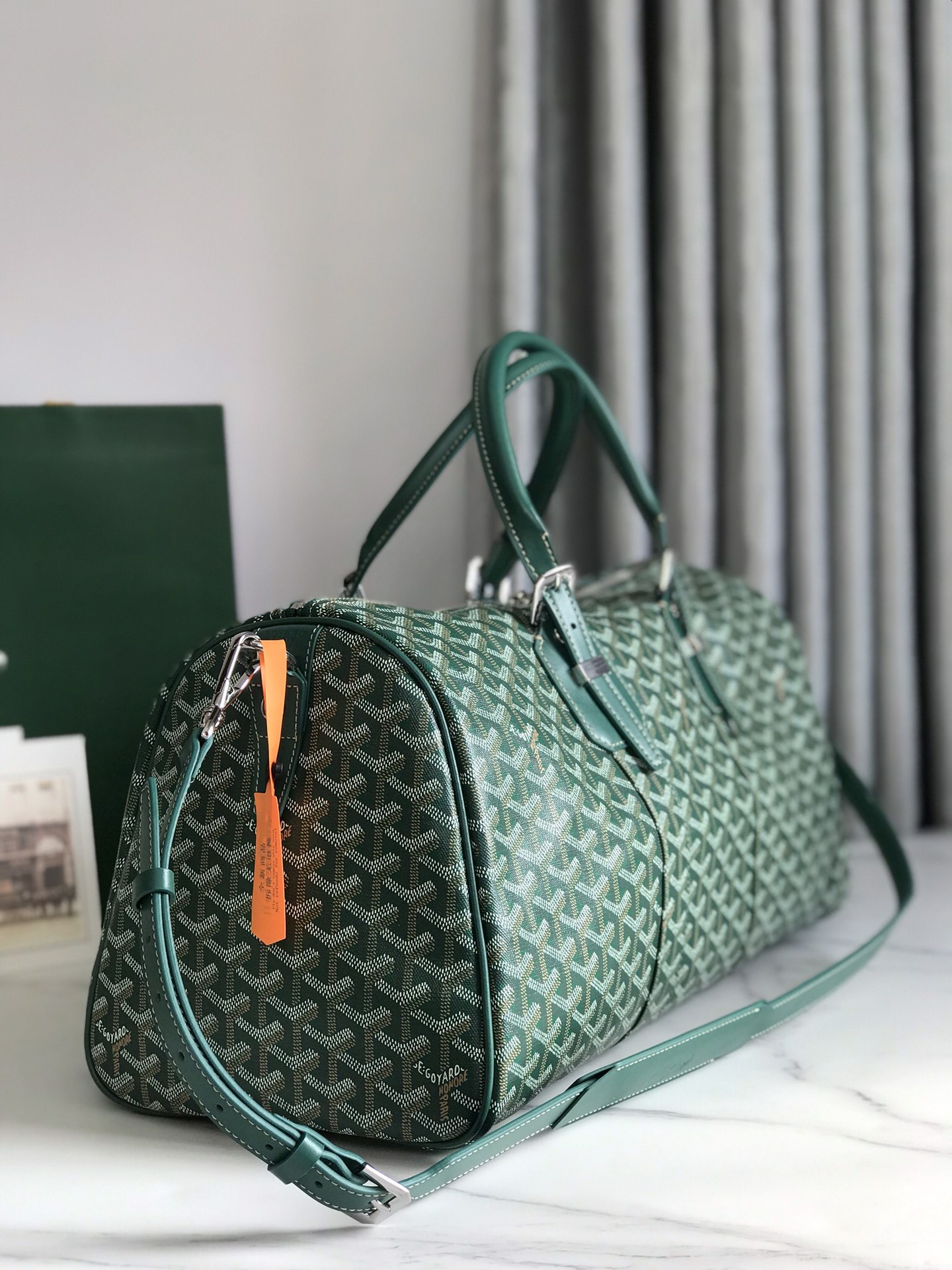 Goyard Goyardine Bowling 45 2023 - Green Luggage and