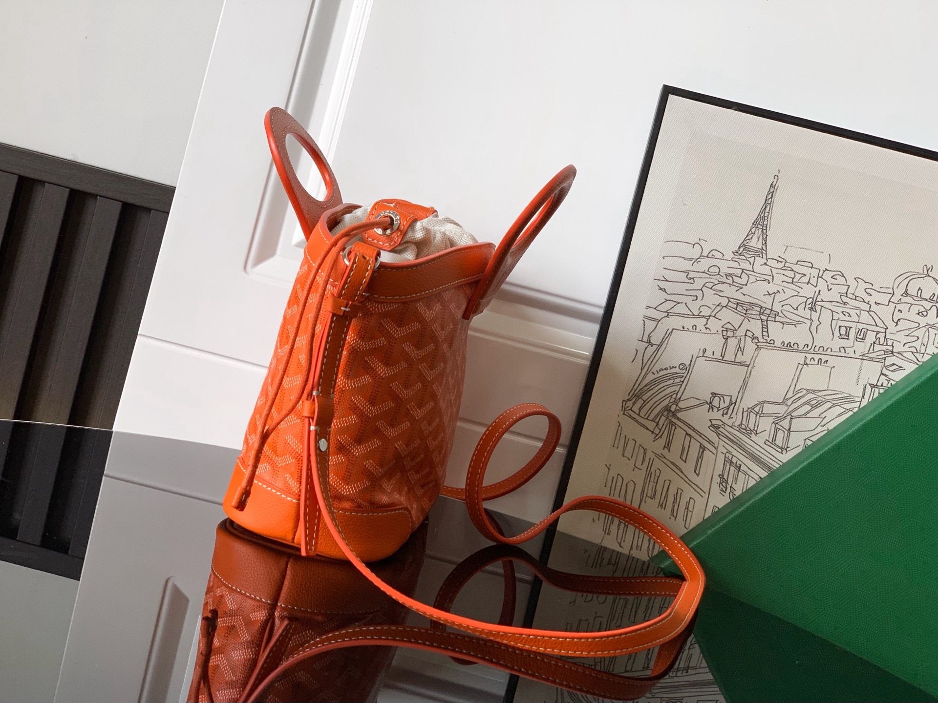 Goyard Goyardine Canvas orange Beluga Mini Bag ...