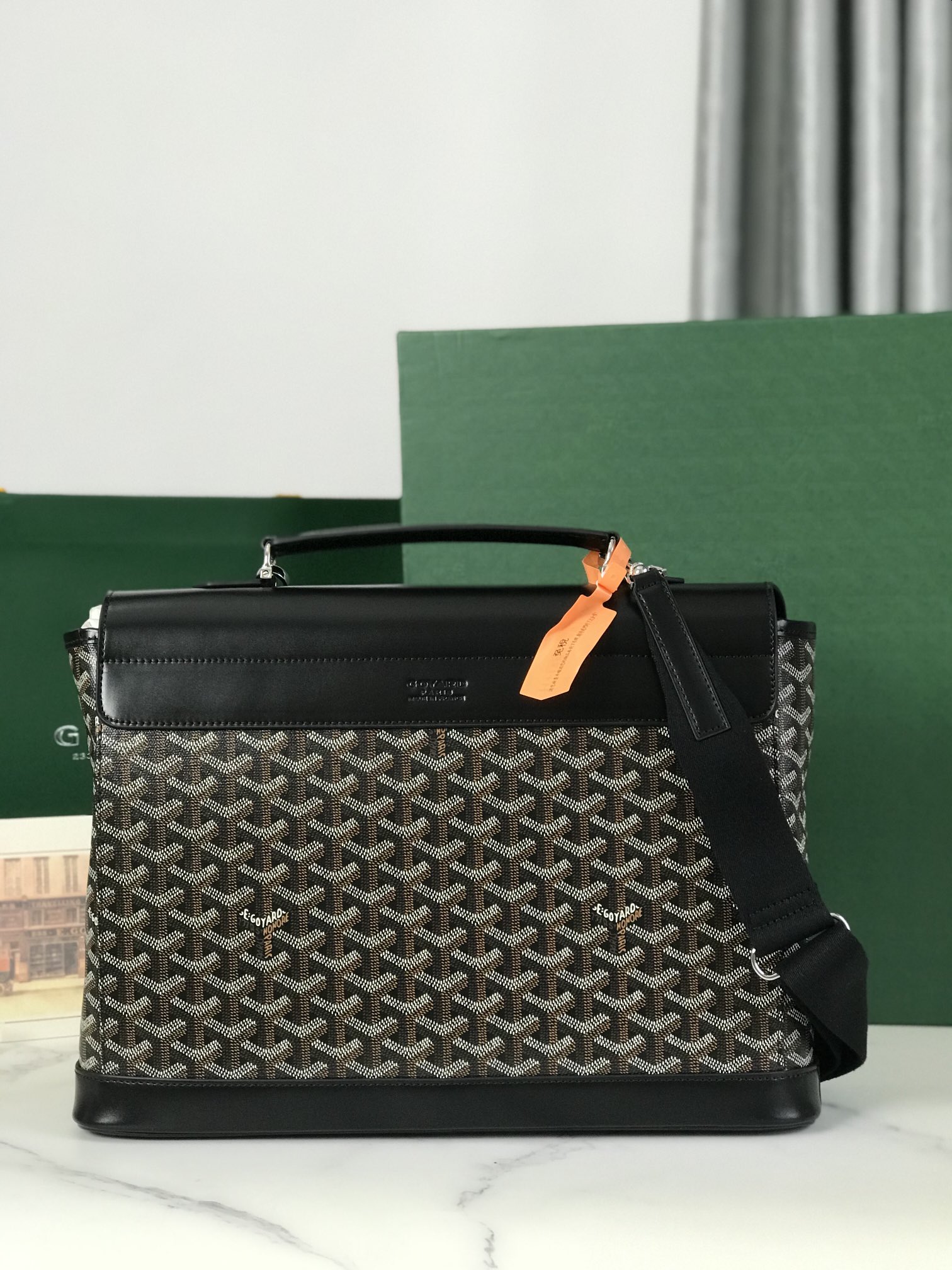 GOYARD Goyardine Citadin Messenger Black 339878 |