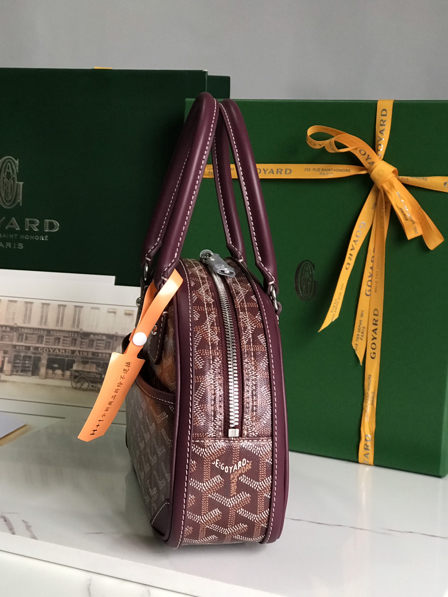 Goyard Goyardine Jeanne PM - Burgundy Handle Bags,