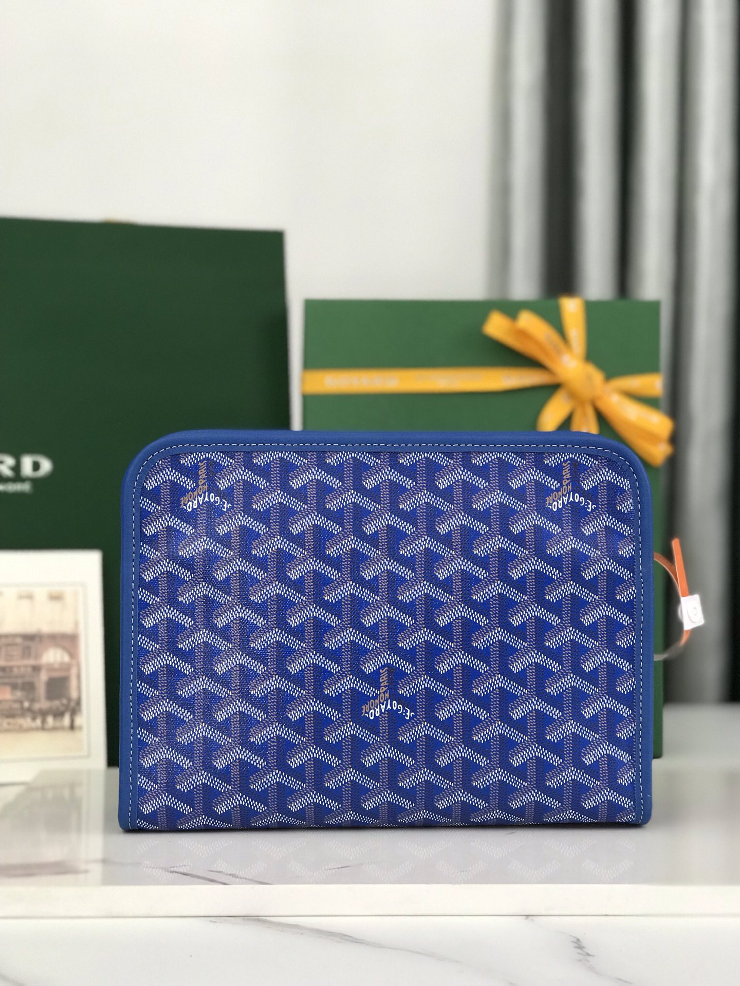 GOYARD Goyardine Jouvence Toiletry Pouch W blue