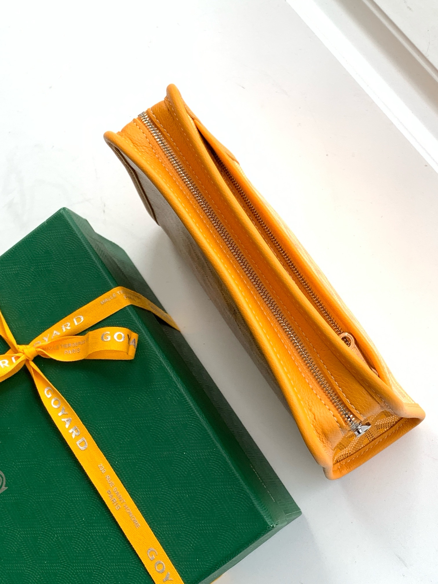 GOYARD Goyardine Jouvence Toiletry Pouch Yellow