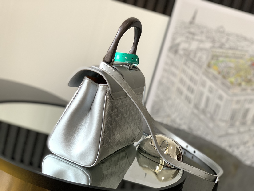 GOYARD Goyardine Mini Saigon Silver | GOYARD