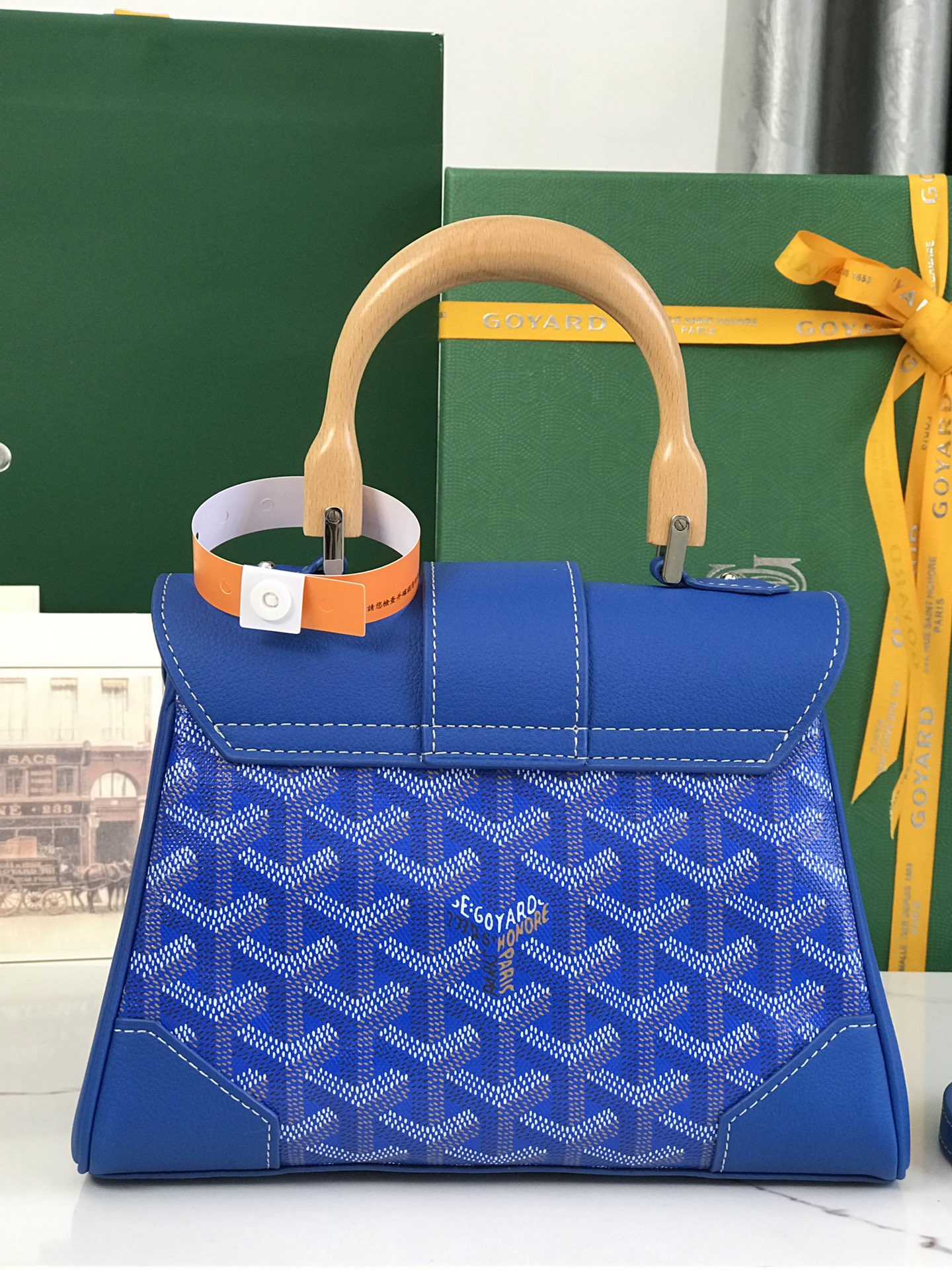 GOYARD Goyardine Mini Saigon Sky Blue 1249156