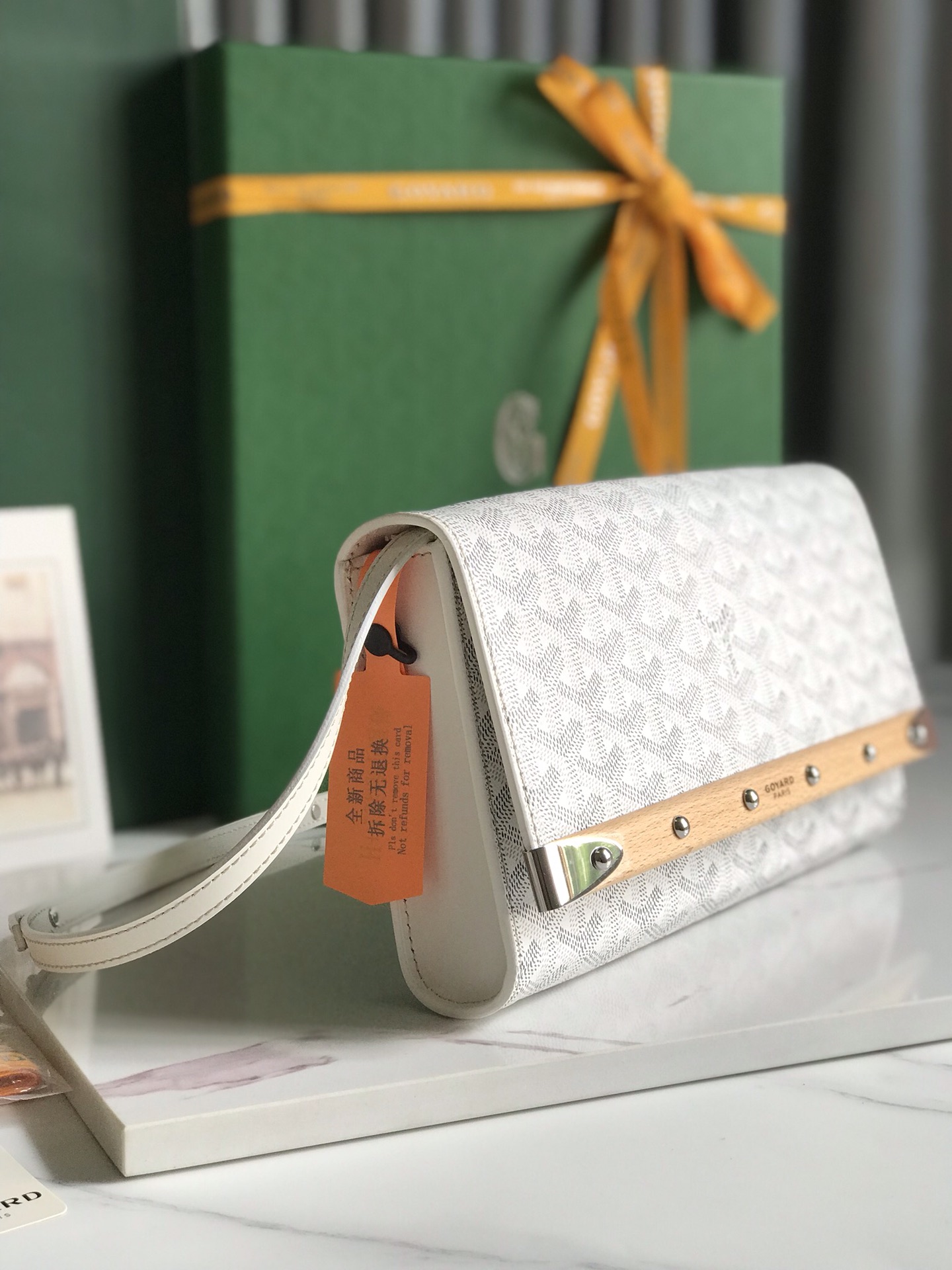 GOYARD Goyardine Monte Carlo Mini Phone Case White 1115347 |