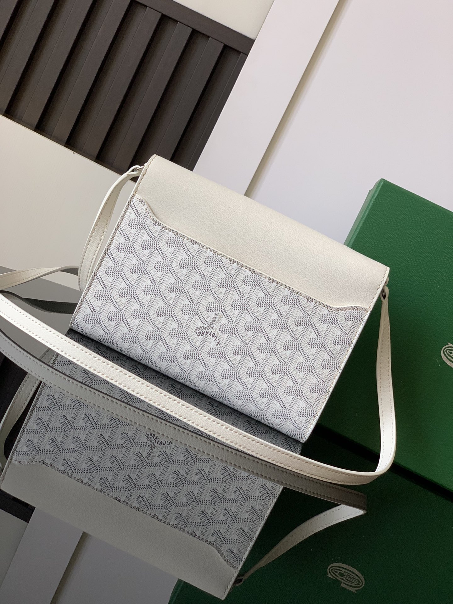 Goyard Goyardine Plumet - White Crossbody Bags