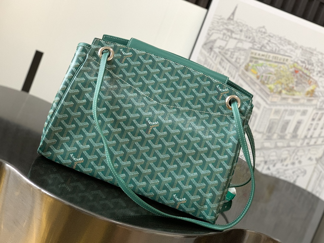 GOYARD Goyardine Rouette PM green1423460