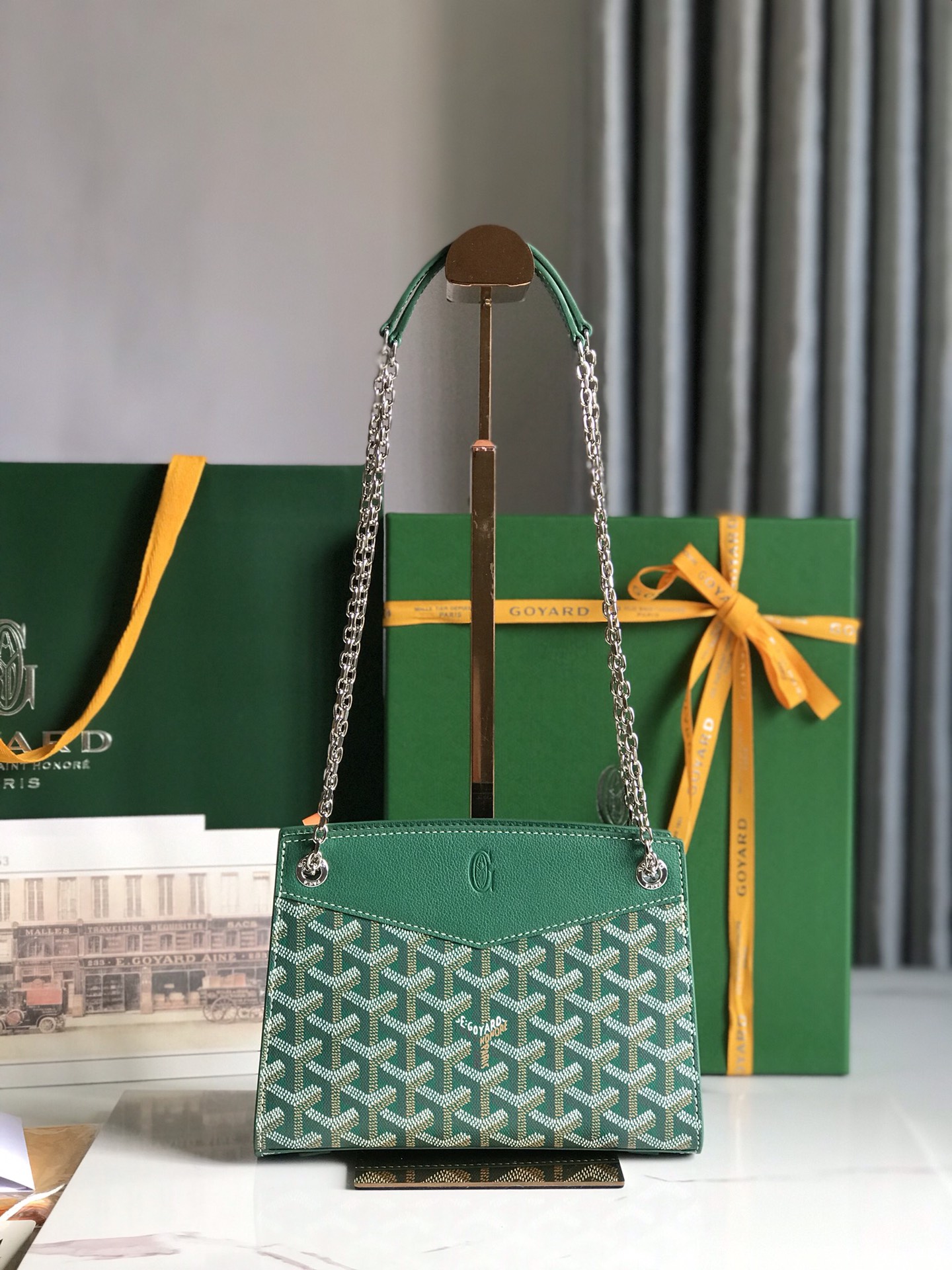 Goyard Goyardine Sac Rouette Mini - green Shoulder Bags, Handbags - GOY45578