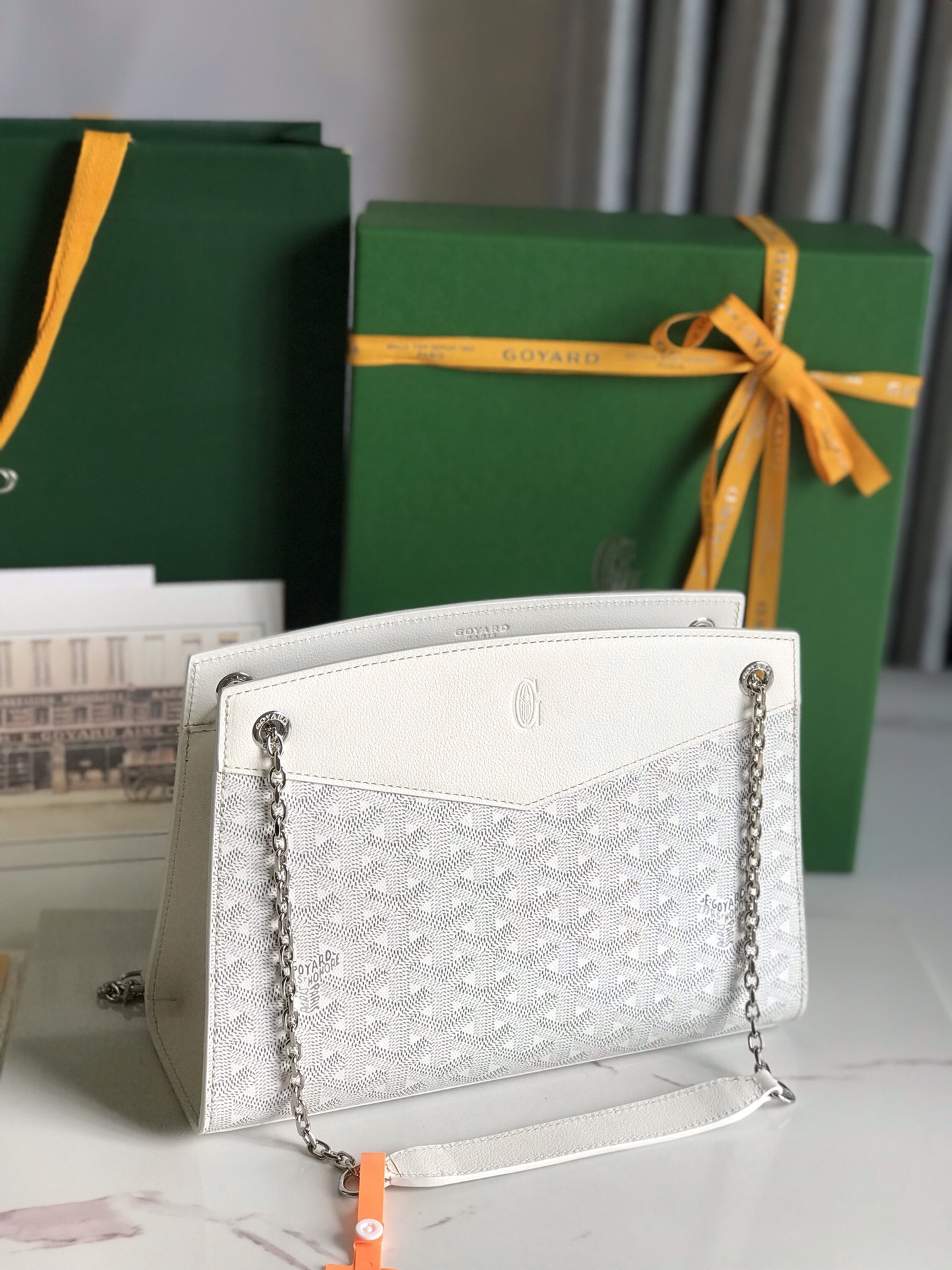 Goyard Goyardine Sac Rouette Mini - white Shoulder Bags,