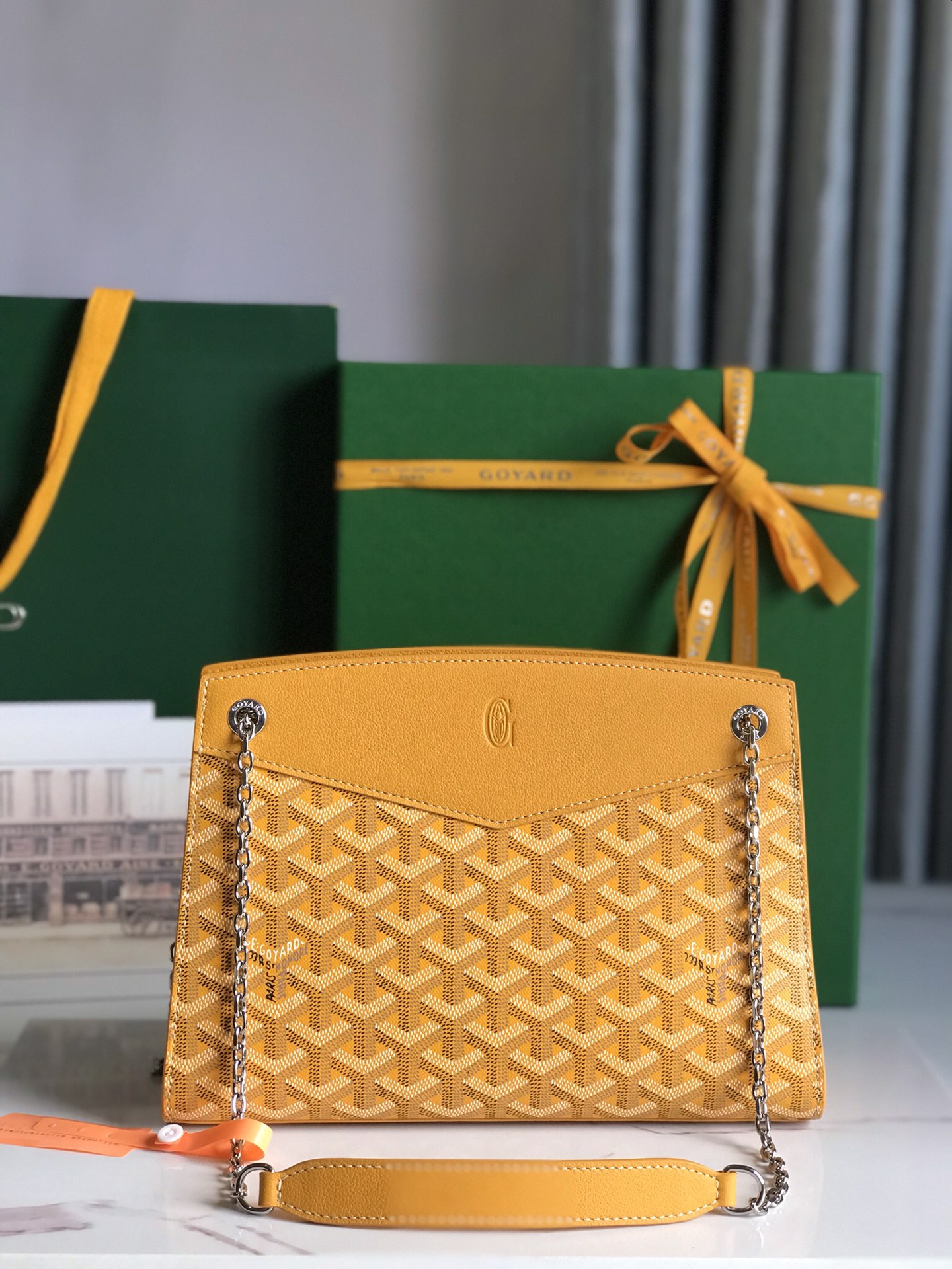 Goyard Goyardine Sac Rouette Mini - yellow Shoulder Bags,