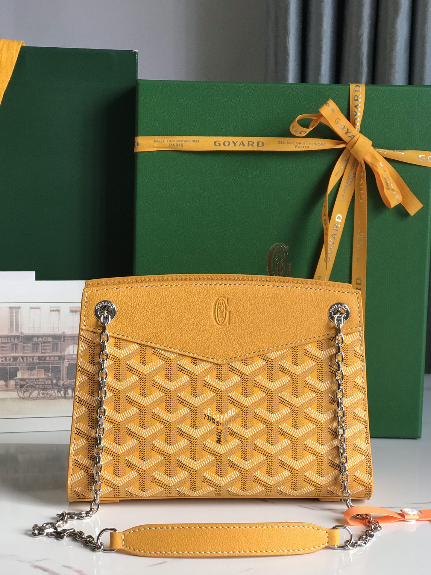 Goyard Goyardine Sac Rouette Mini - yellow Shoulder Bags, Handbags - GOY45578 | The RealReal
