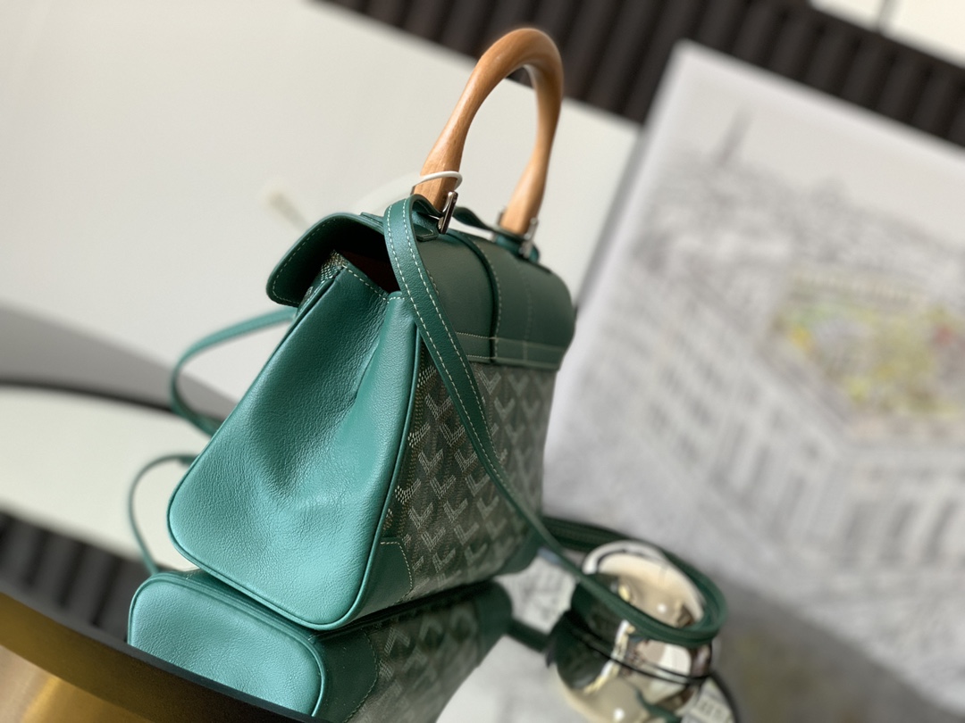 Goyard Goyardine Saigon Souple Mini - green Handle