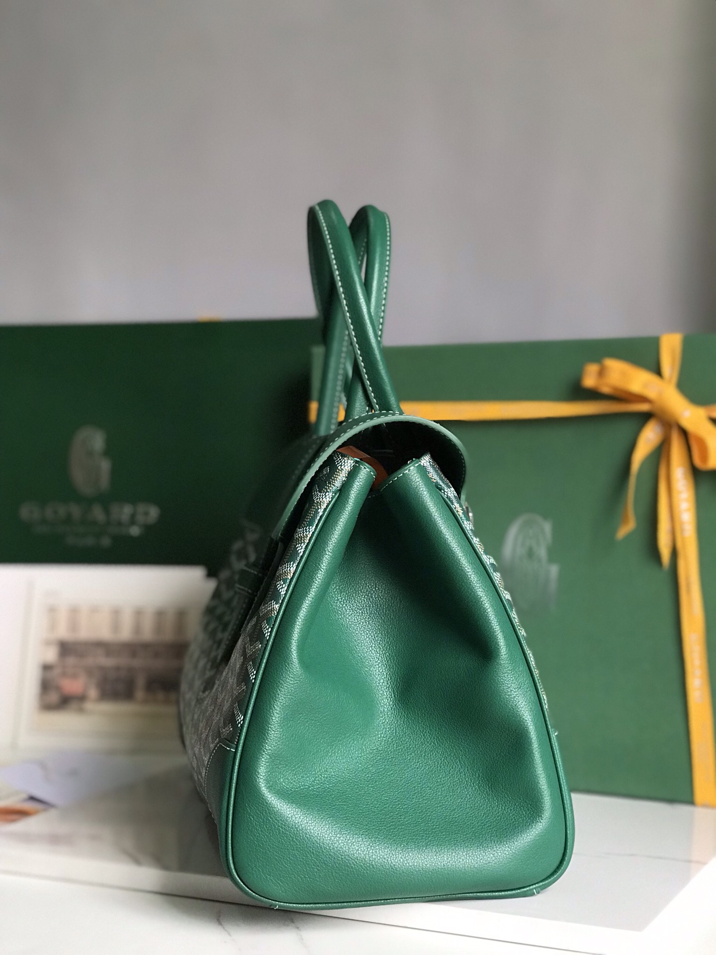 GOYARD Goyardine Saigon Tote green