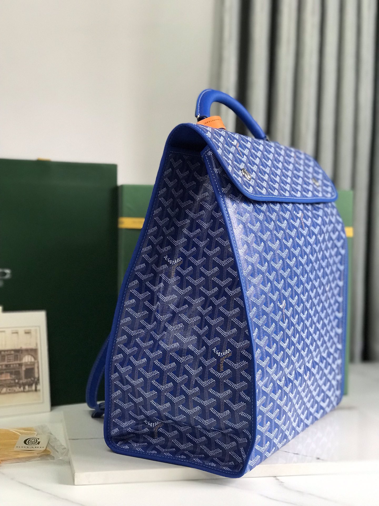 Goyard Goyardine Saint Leger Backpack - blue Backpacks,