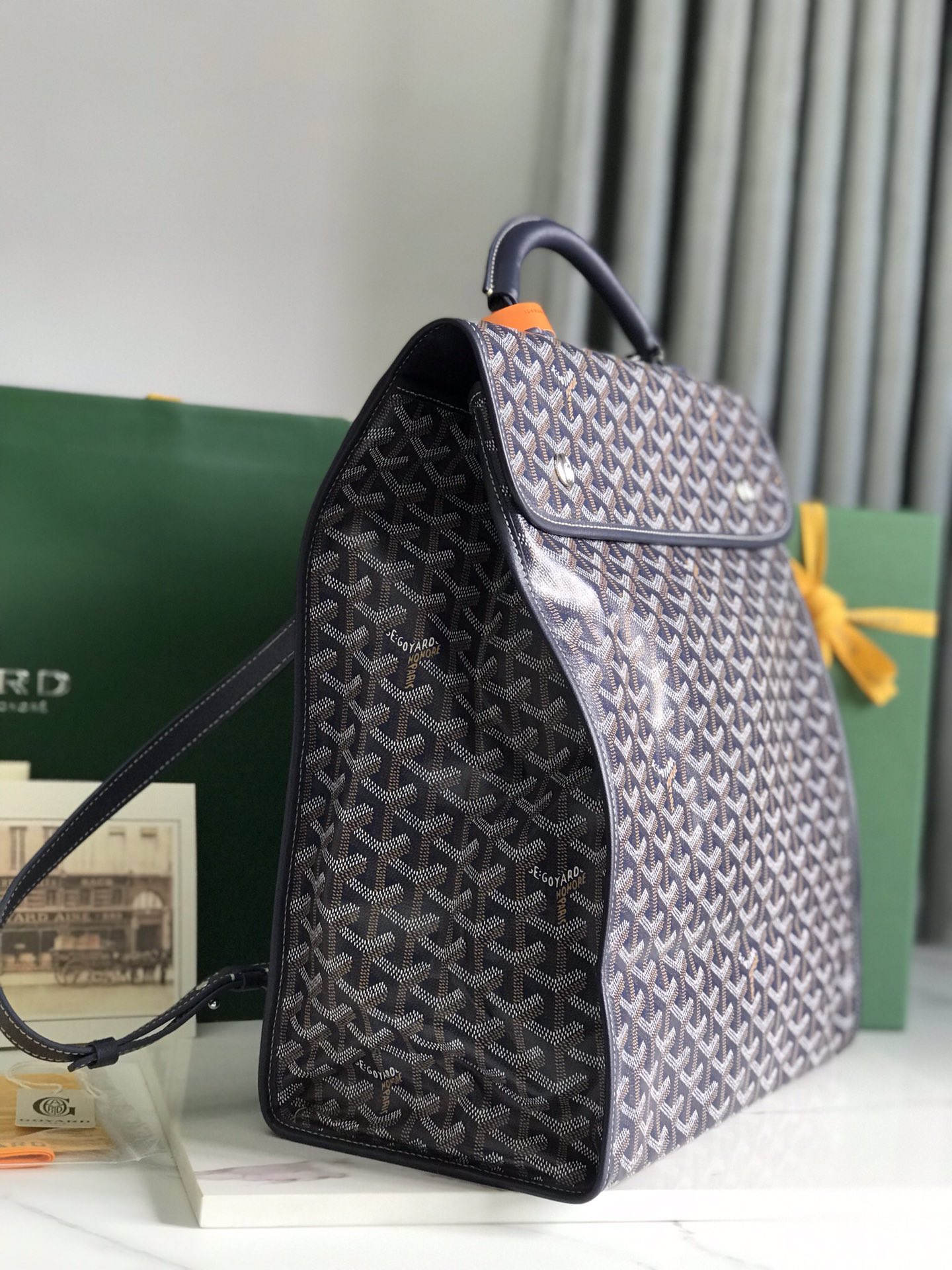 Goyard Goyardine Saint Leger Backpack - navy Backpacks,