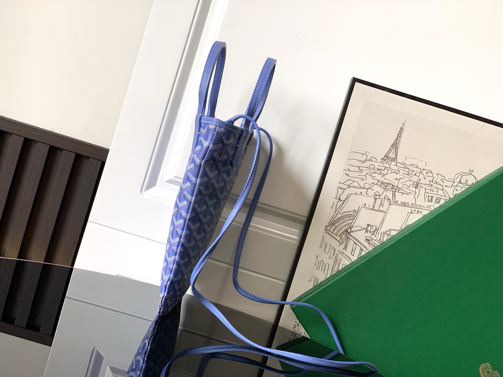 GOYARD Goyardine Saint Louis Lettres Camouflage PM Blue