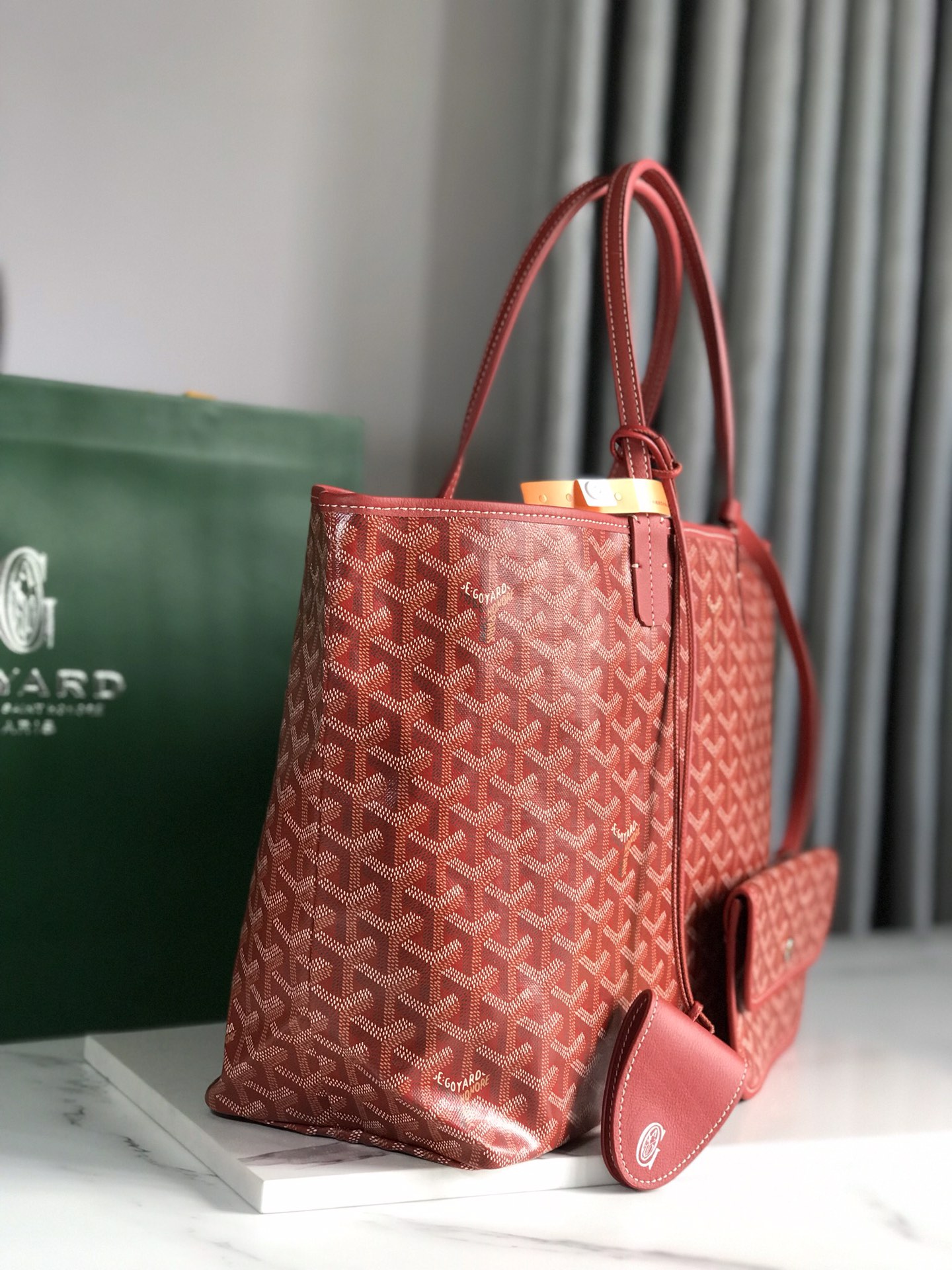 GOYARD Goyardine Saint Louis PM red 1370123