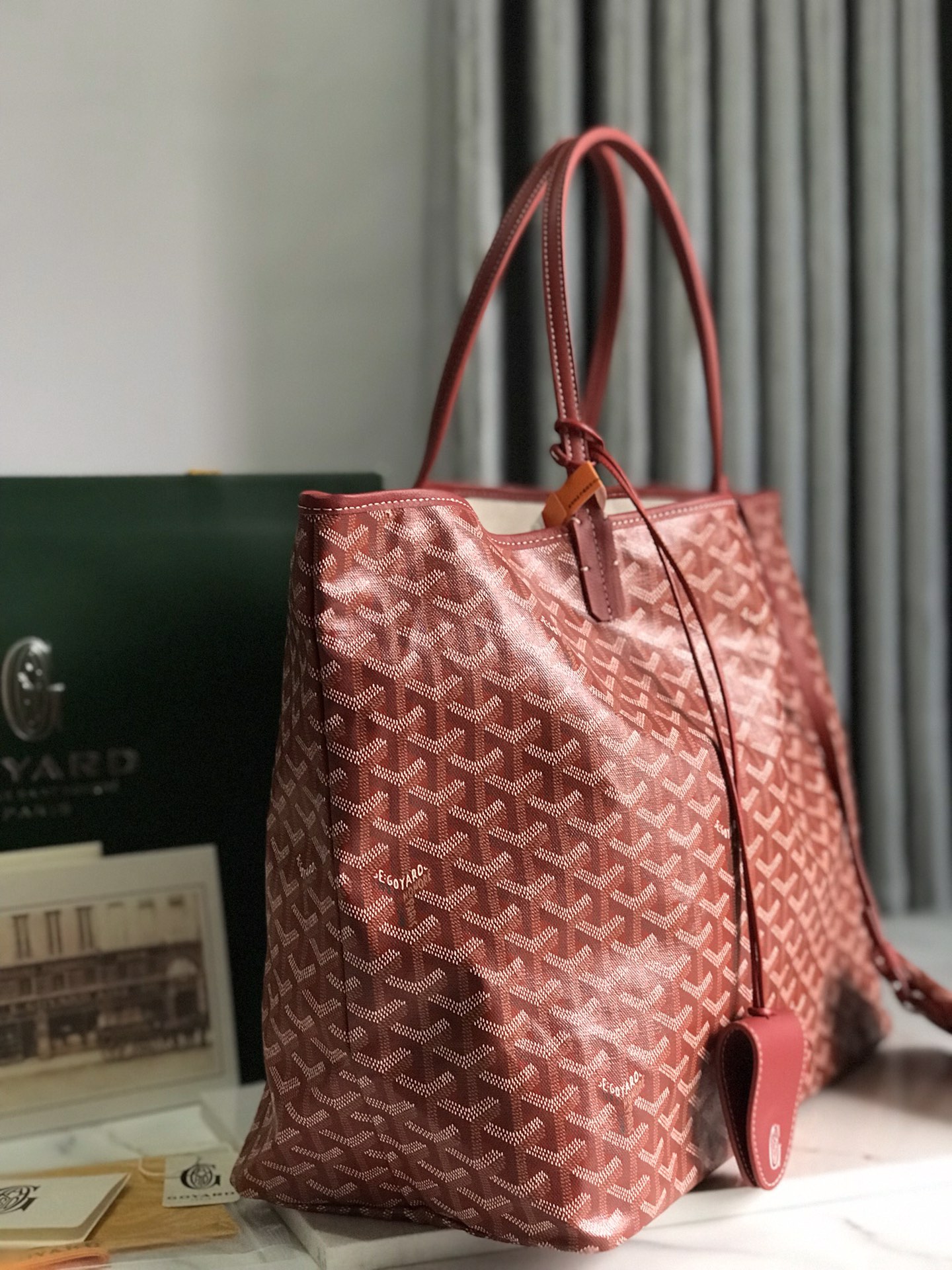 GOYARD Goyardine Saint Louis PM red