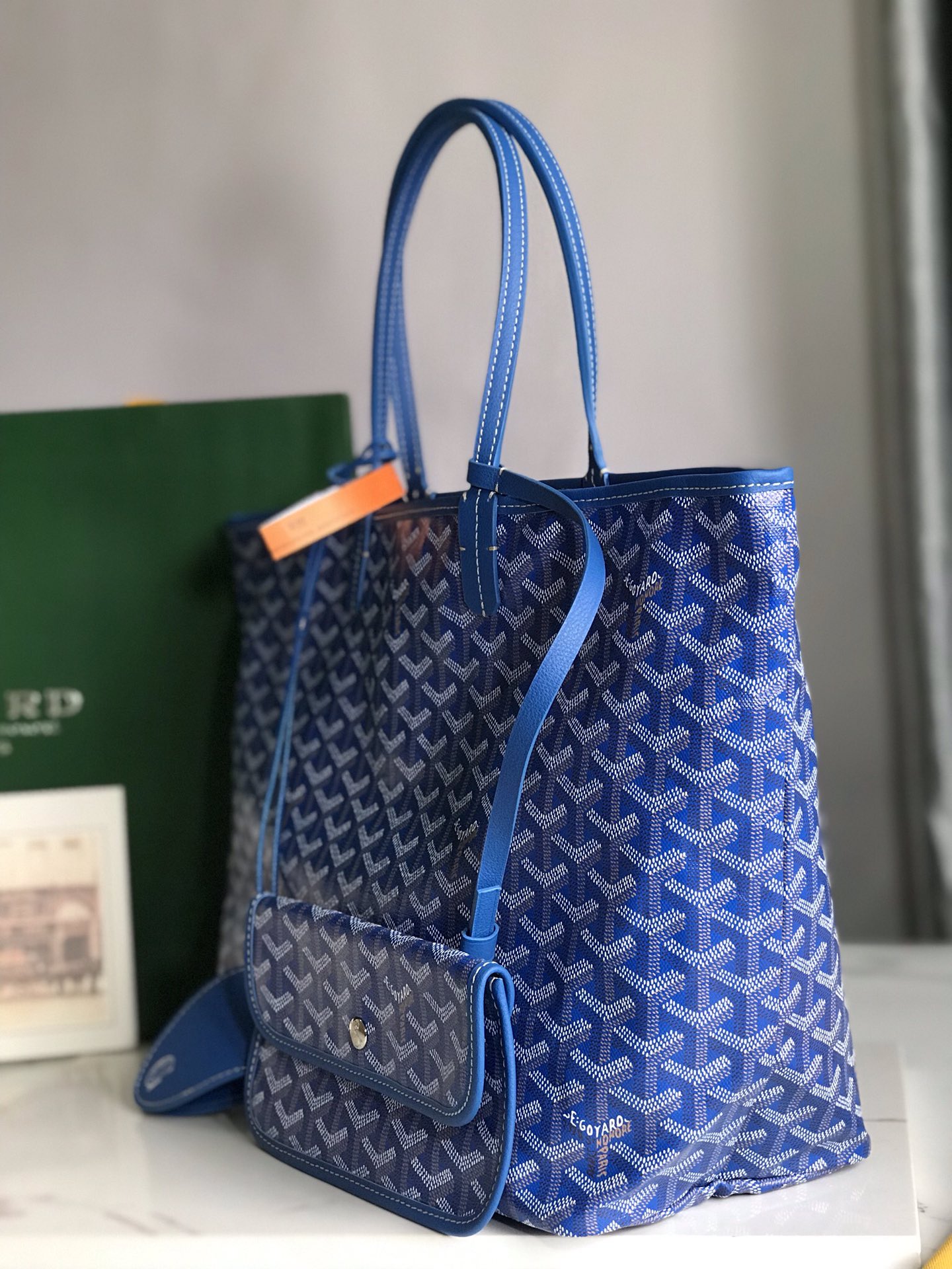 GOYARD Goyardine Saint Louis PM Sky Blue 1370123