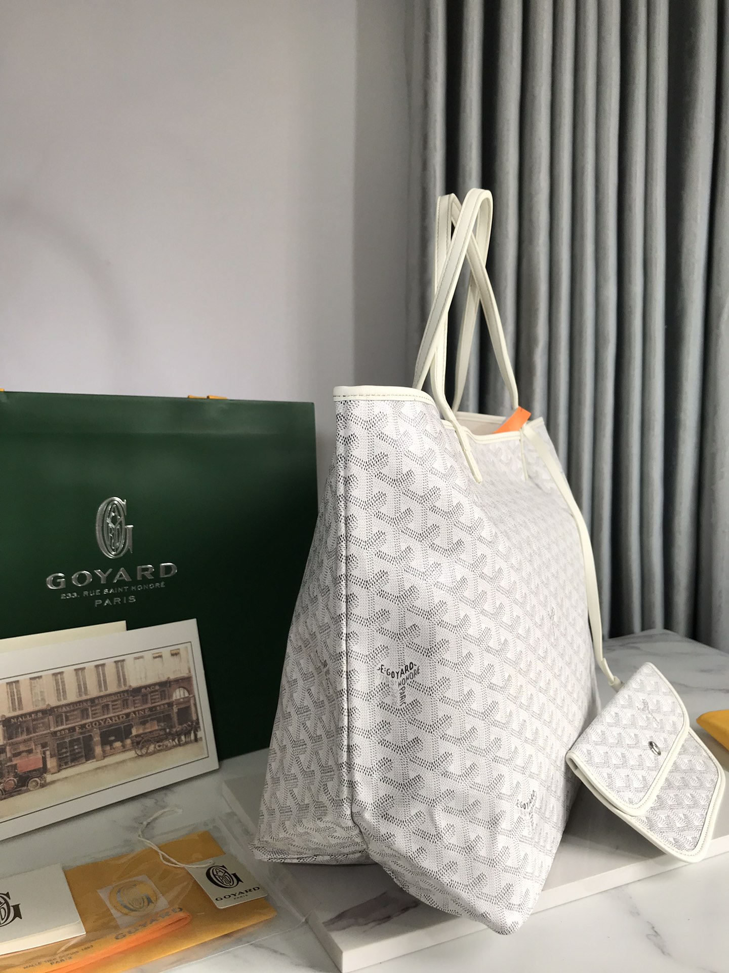 GOYARD Goyardine Saint Louis PM white