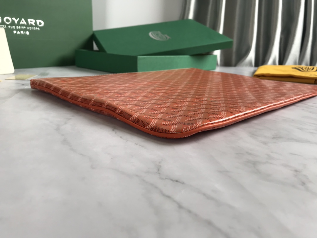 GOYARD Goyardine Senat Pochette GM Orange 1135718