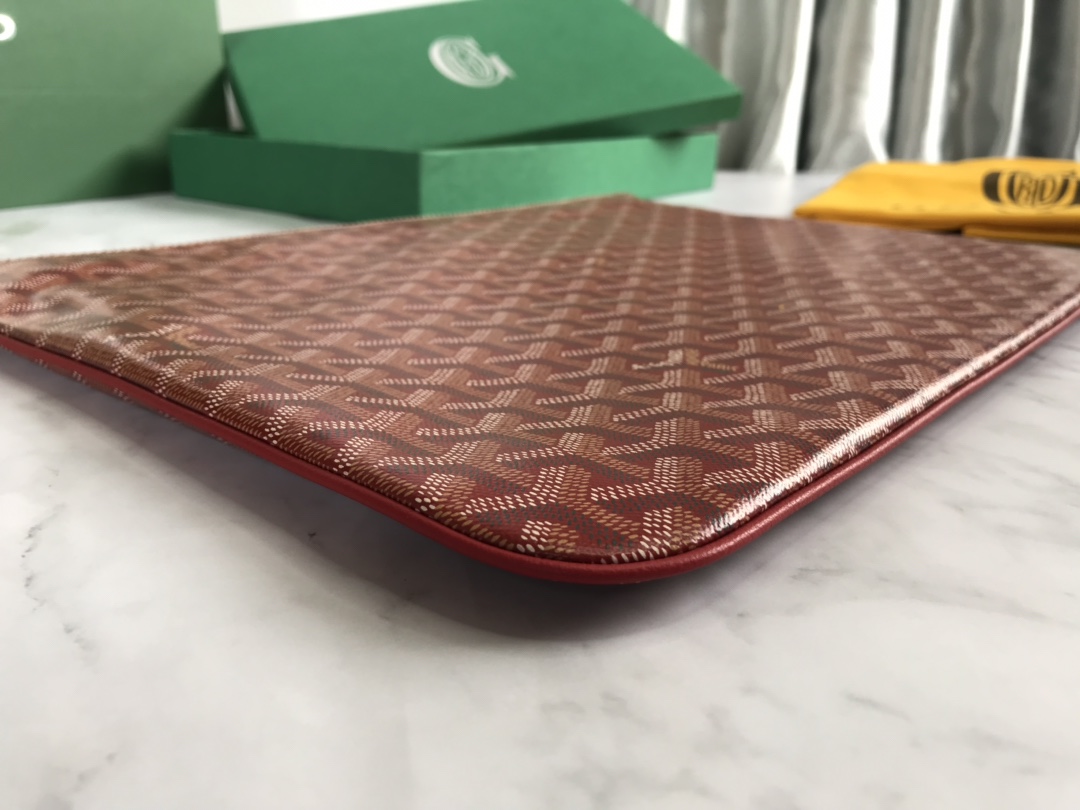 Goyard Goyardine Senat Pochette GM - Red Clutches,