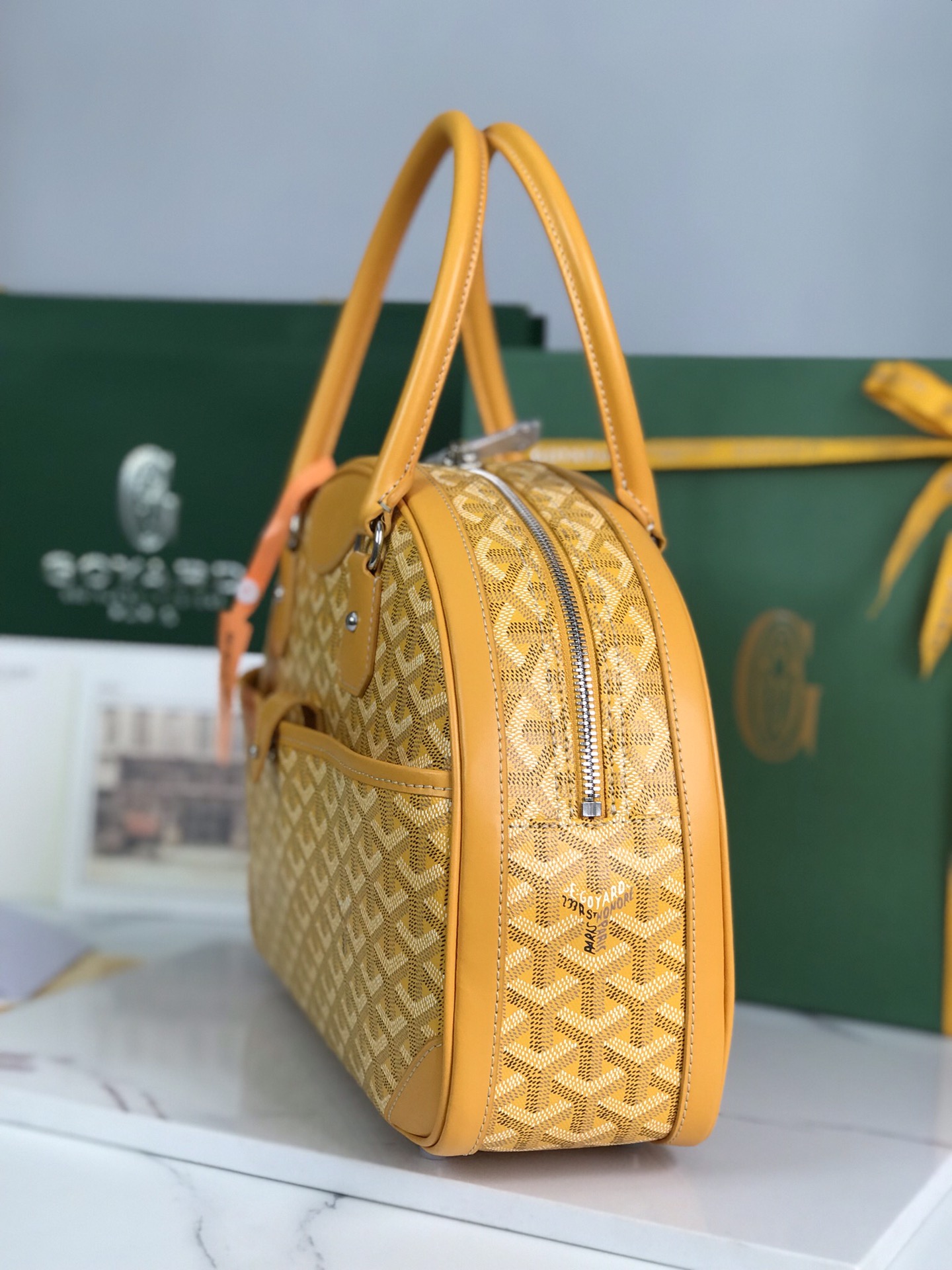 Goyard Goyardine St. Jeanne MM - Yellow Handle Bags,