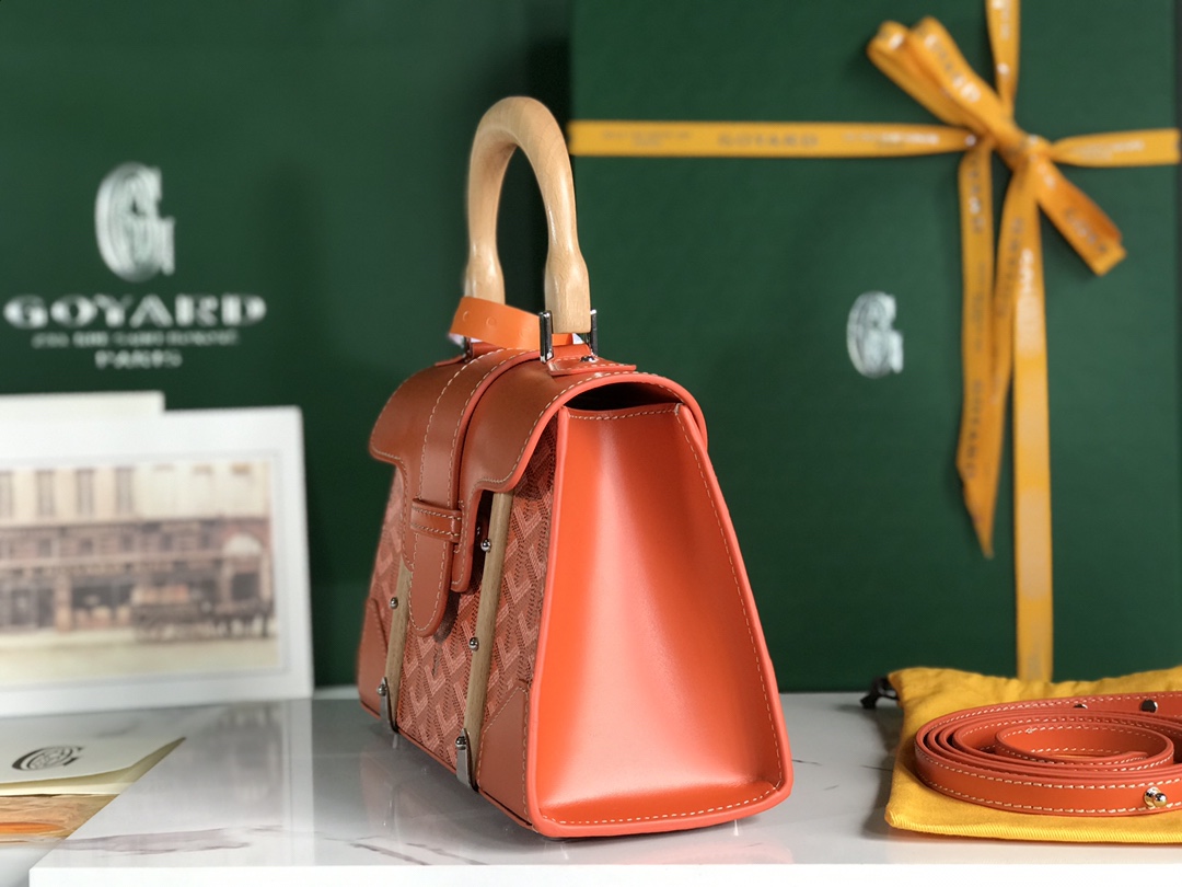 GOYARD Goyardine Structure Mini Saigon Orange 893993