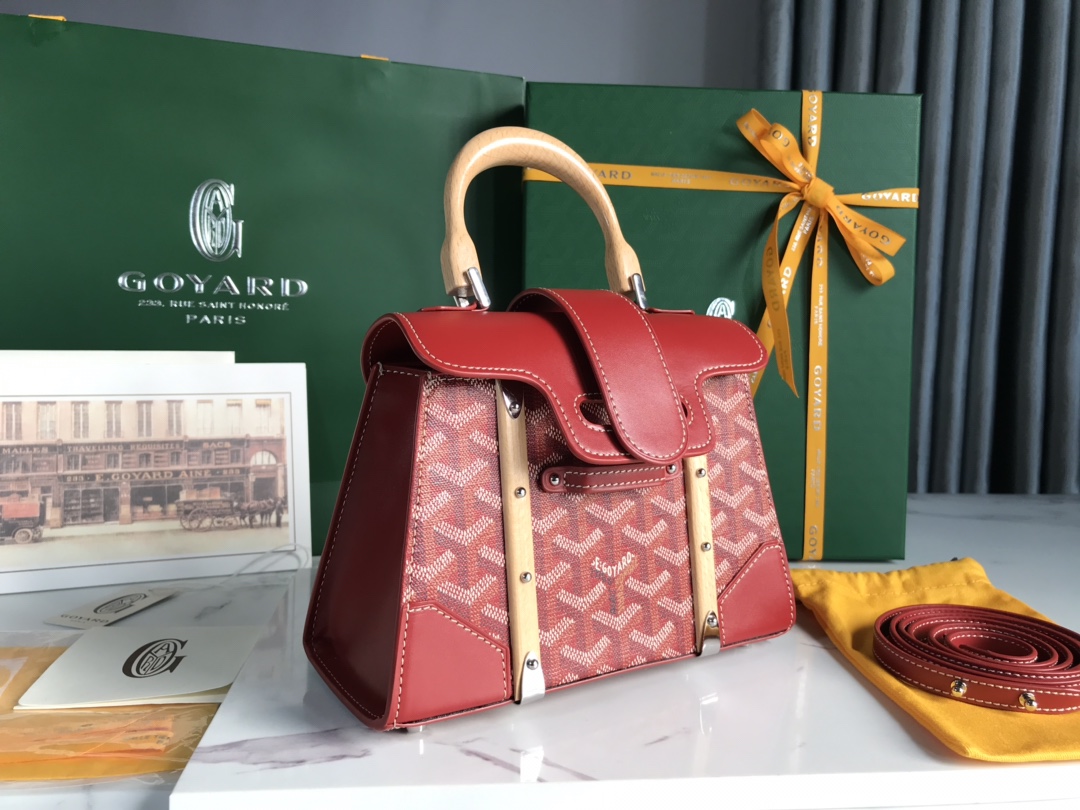GOYARD Goyardine Structure Mini Saigon Red 1539798