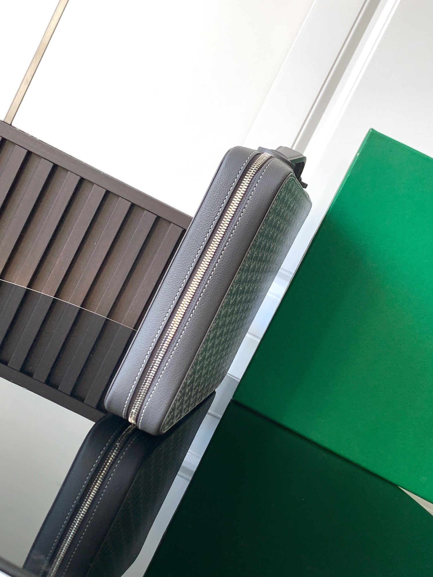 GOYARD Goyardine Universal Companion Portfolio Grey