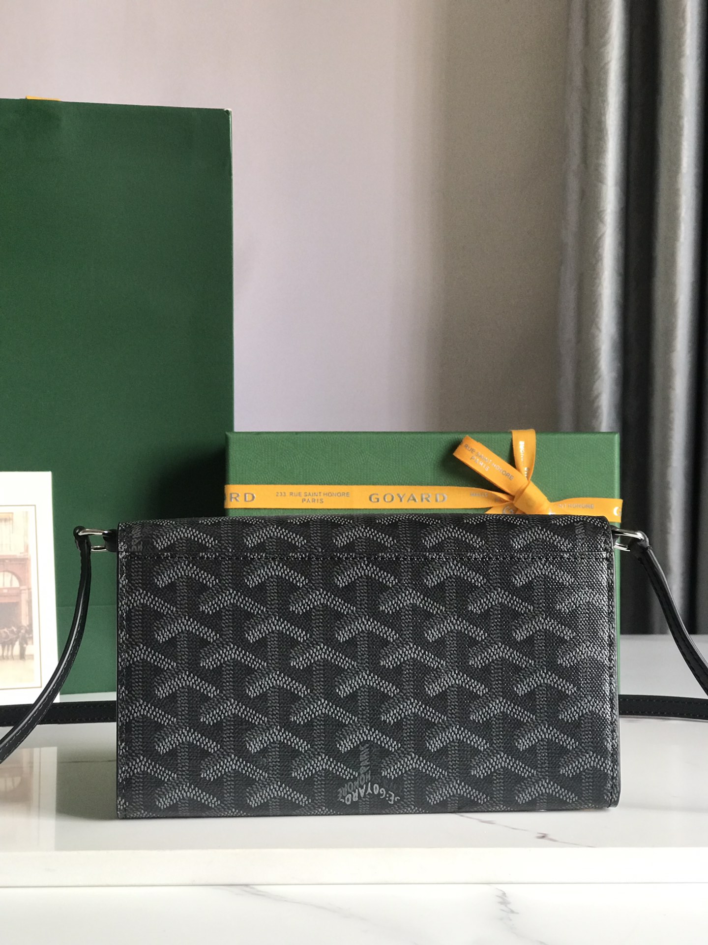 GOYARD Goyardine Varenne Continental Wallet black
