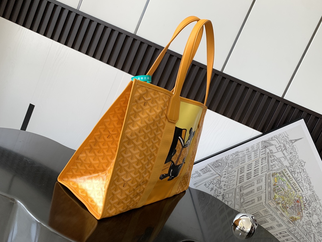 GOYARD Goyardine Villette Tote Bulldog orange 826961 |
