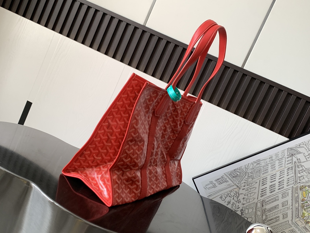 GOYARD Goyardine Villette Tote Red 826961 |