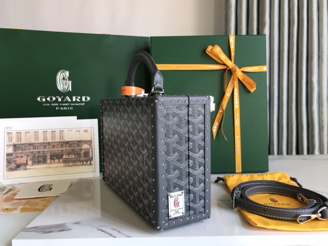 Goyard Grand Hotel Trunk Bag Black | eBay
