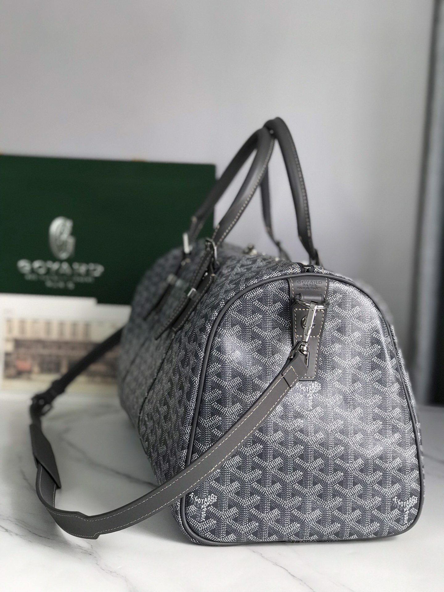 Goyard Gray Goyardine Croisiere 50 Brown Dark grey