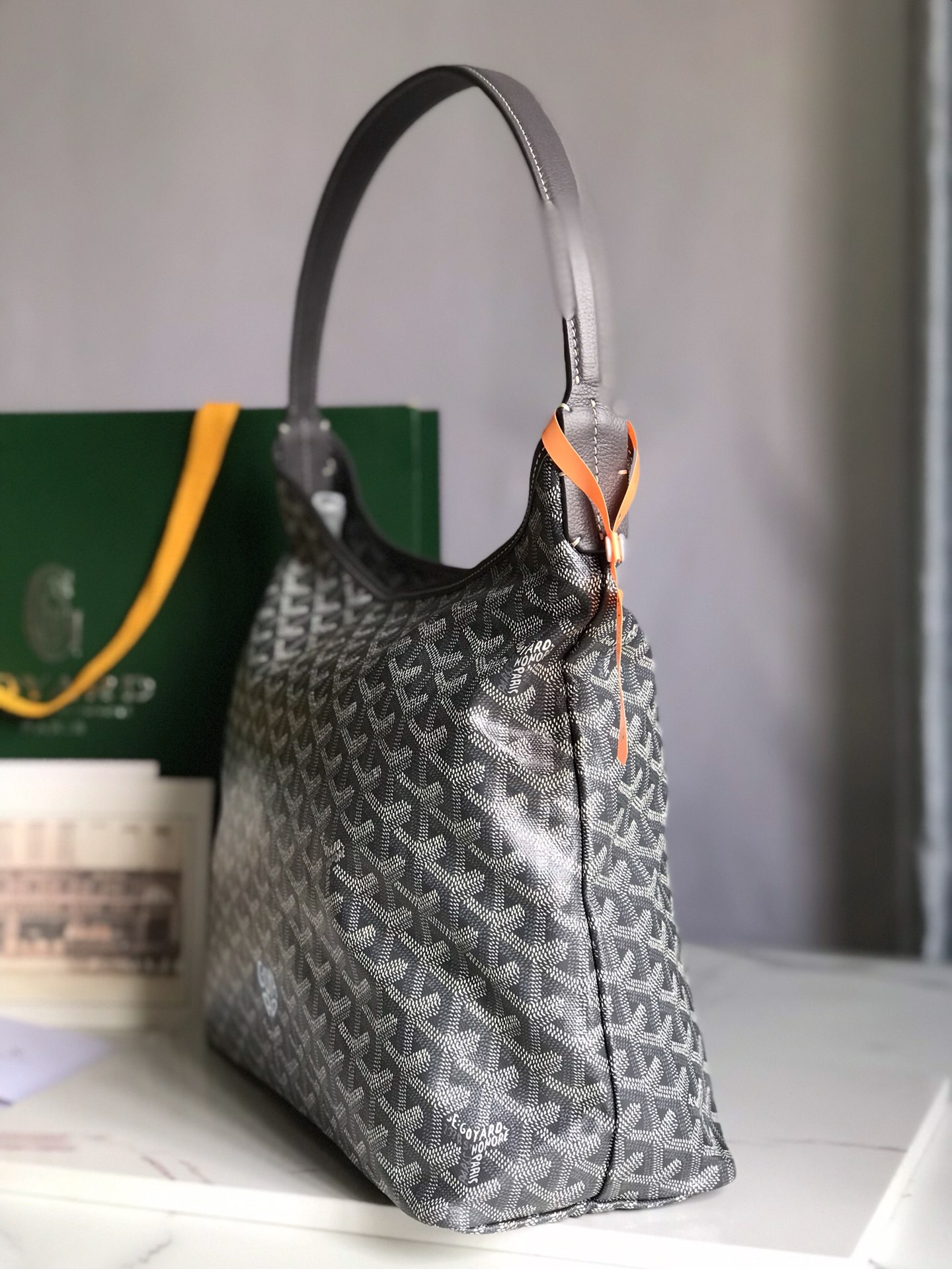 Goyard Hobo Bag Women's Tote Bag Print Goyardine Chevroches...