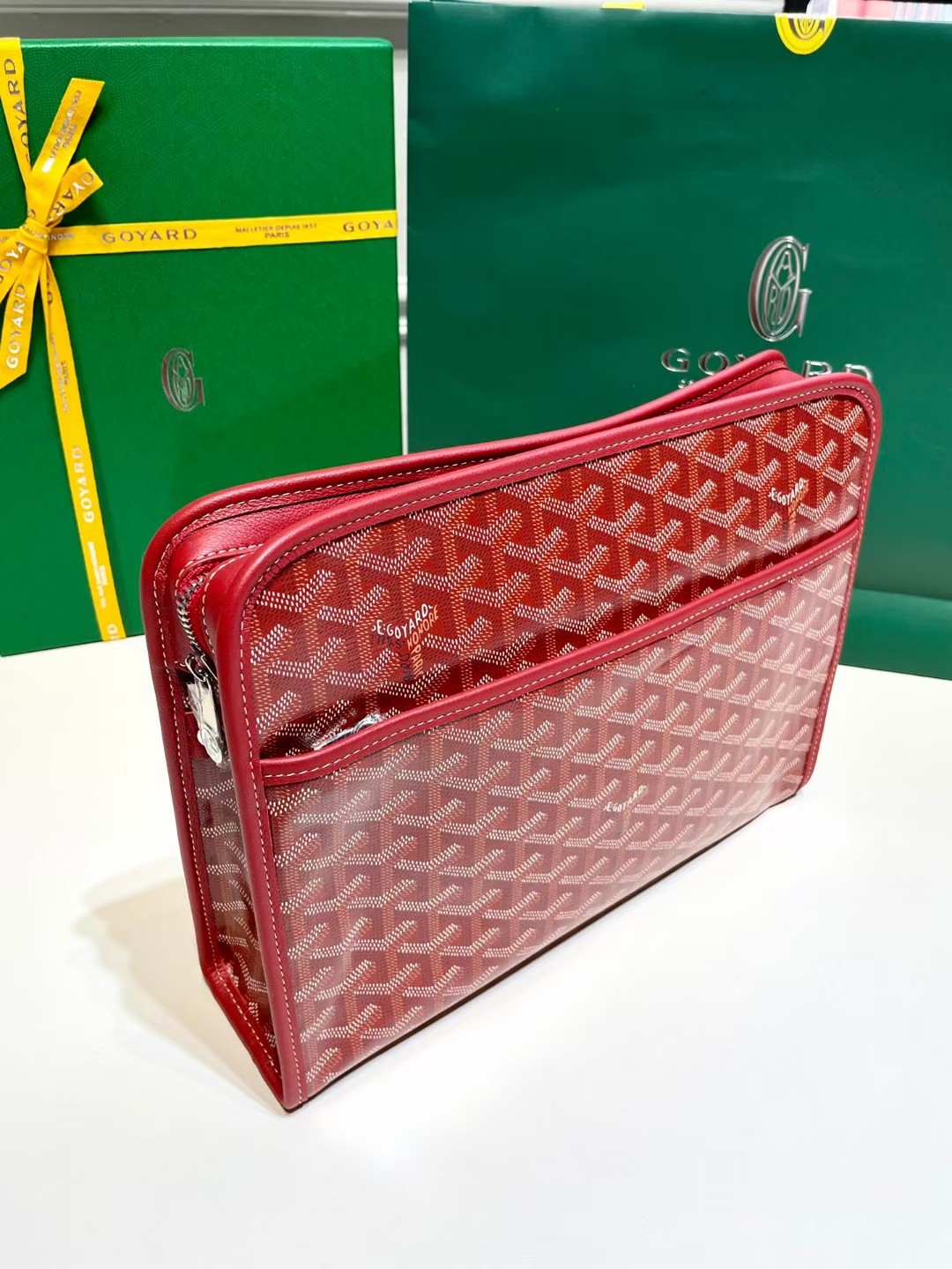 Goyard Jouvence Toiletry Holding Bag - red Goyard Jouvence GM Toi