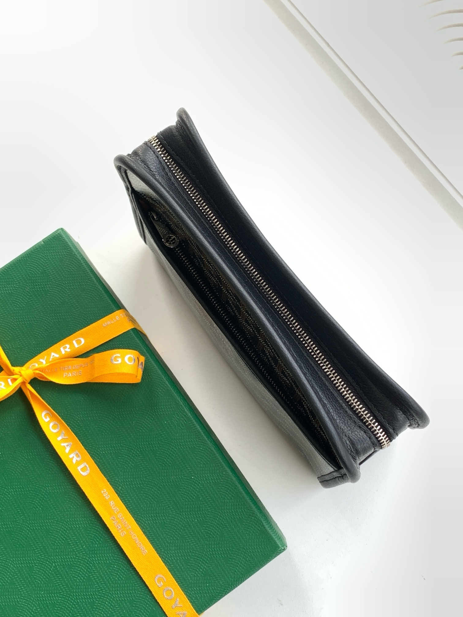 Goyard Jouvence Toiletry Pouch Coated Canvas Black